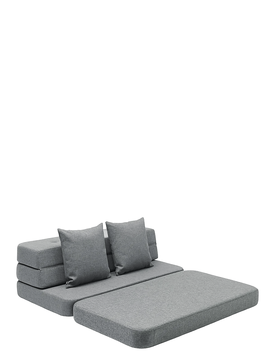 By KlipKlap - KK 3 Fold Sofa - Blue Grey w. Grey - möbler - grey - 3