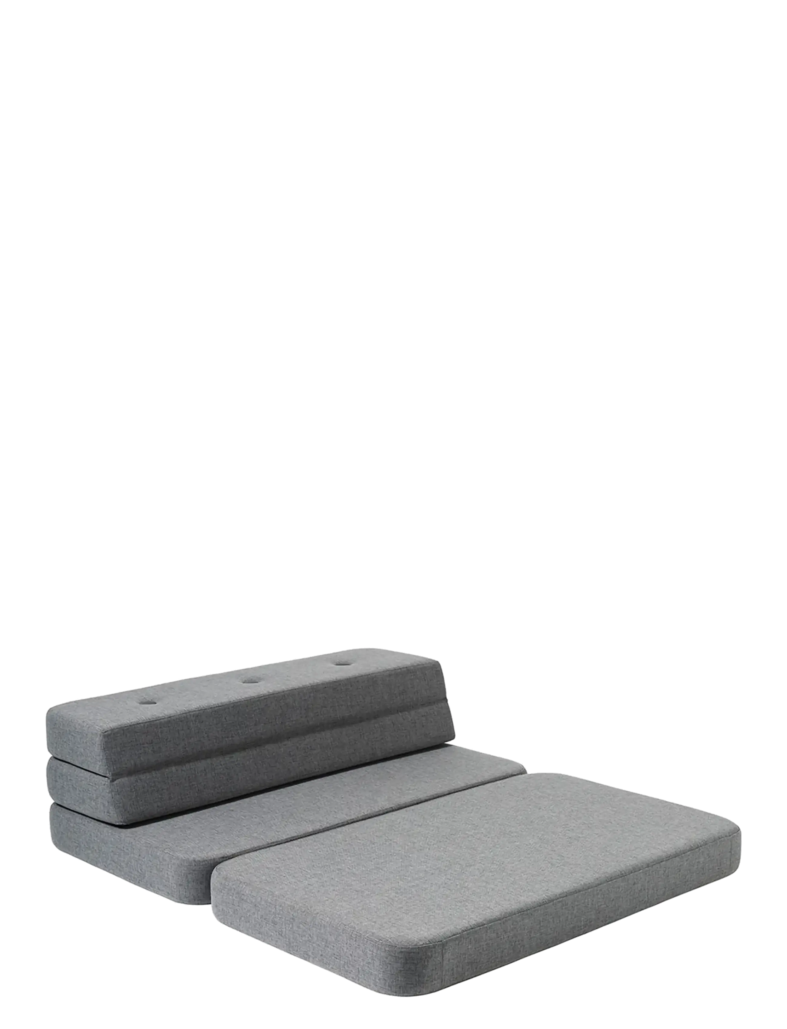 By KlipKlap - KK 3 Fold Sofa - Blue Grey w. Grey - grey - 4