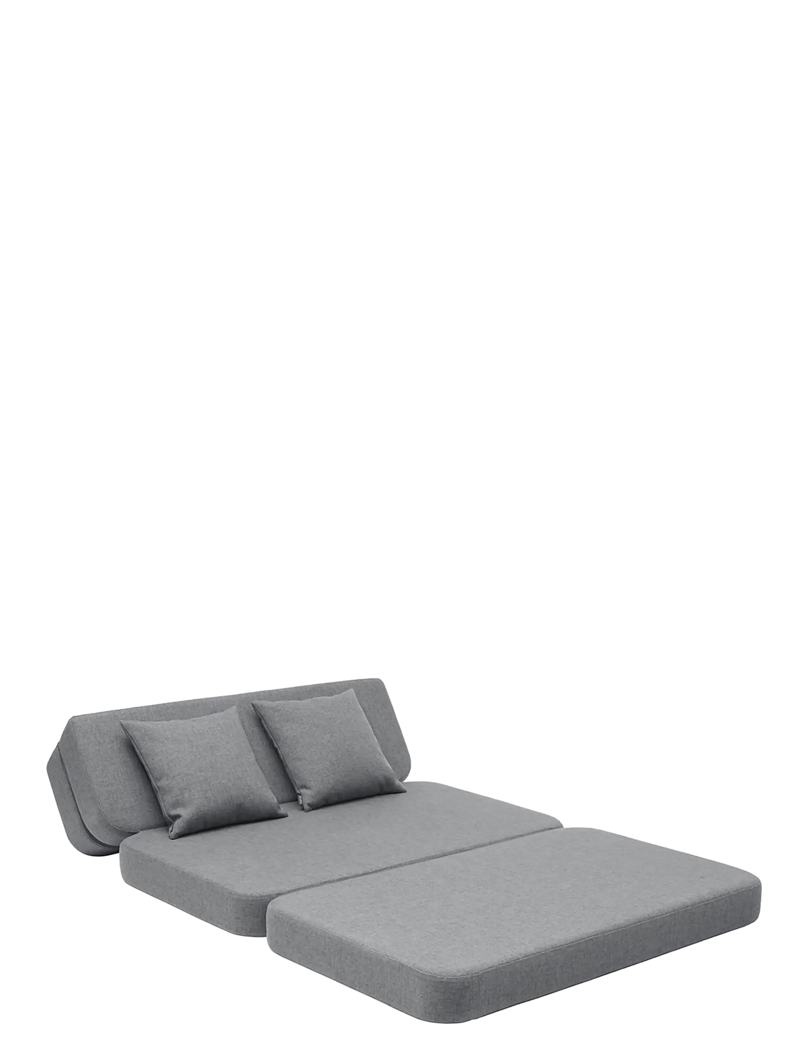 By KlipKlap - KK 3 Fold Sofa - Blue Grey w. Grey - grey - 5