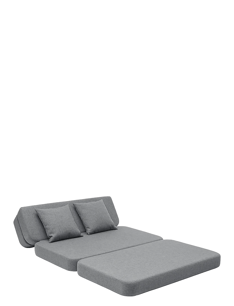 By KlipKlap - KK 3 Fold Sofa - Blue Grey w. Grey - möbler - grey - 5