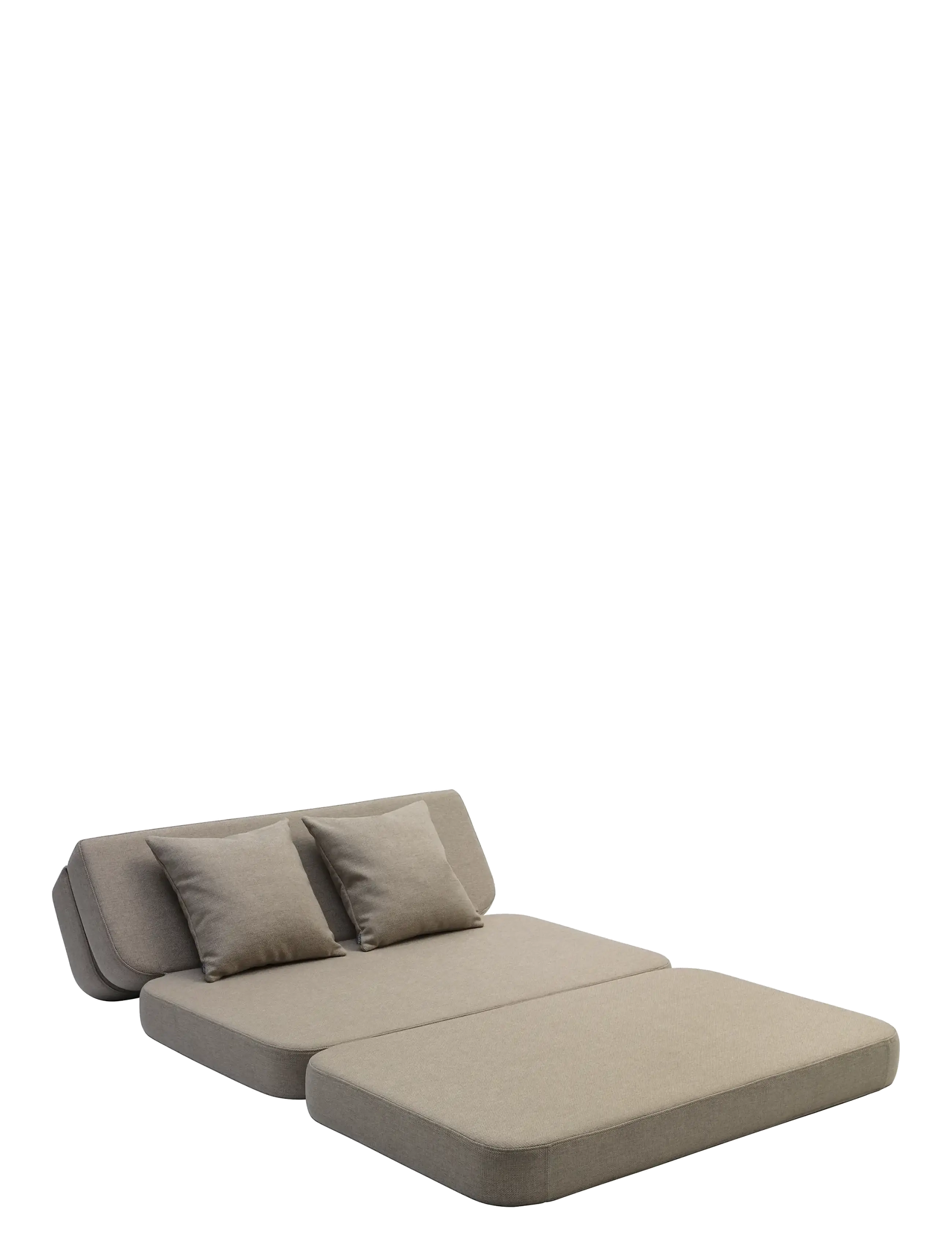 By KlipKlap - KK 3 Fold Sofa - Sand w. Sand - möbler - beige - 3