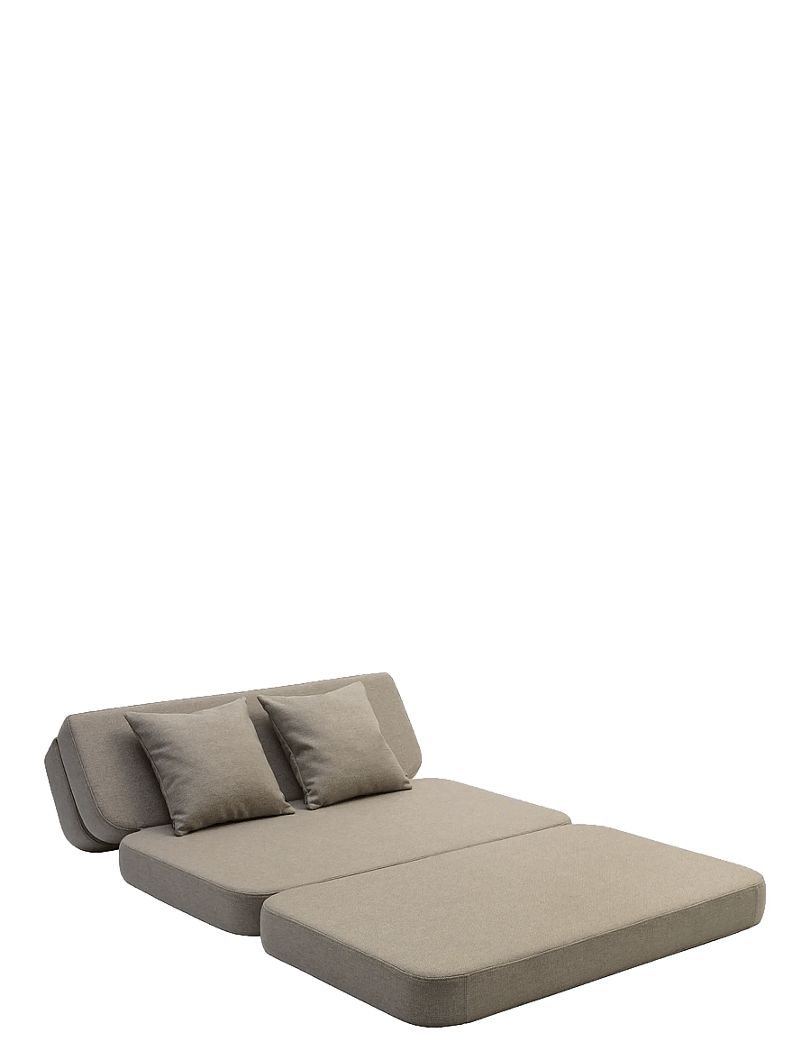 By KlipKlap - KK 3 Fold Sofa - Sand w. Sand - möbler - beige - 3