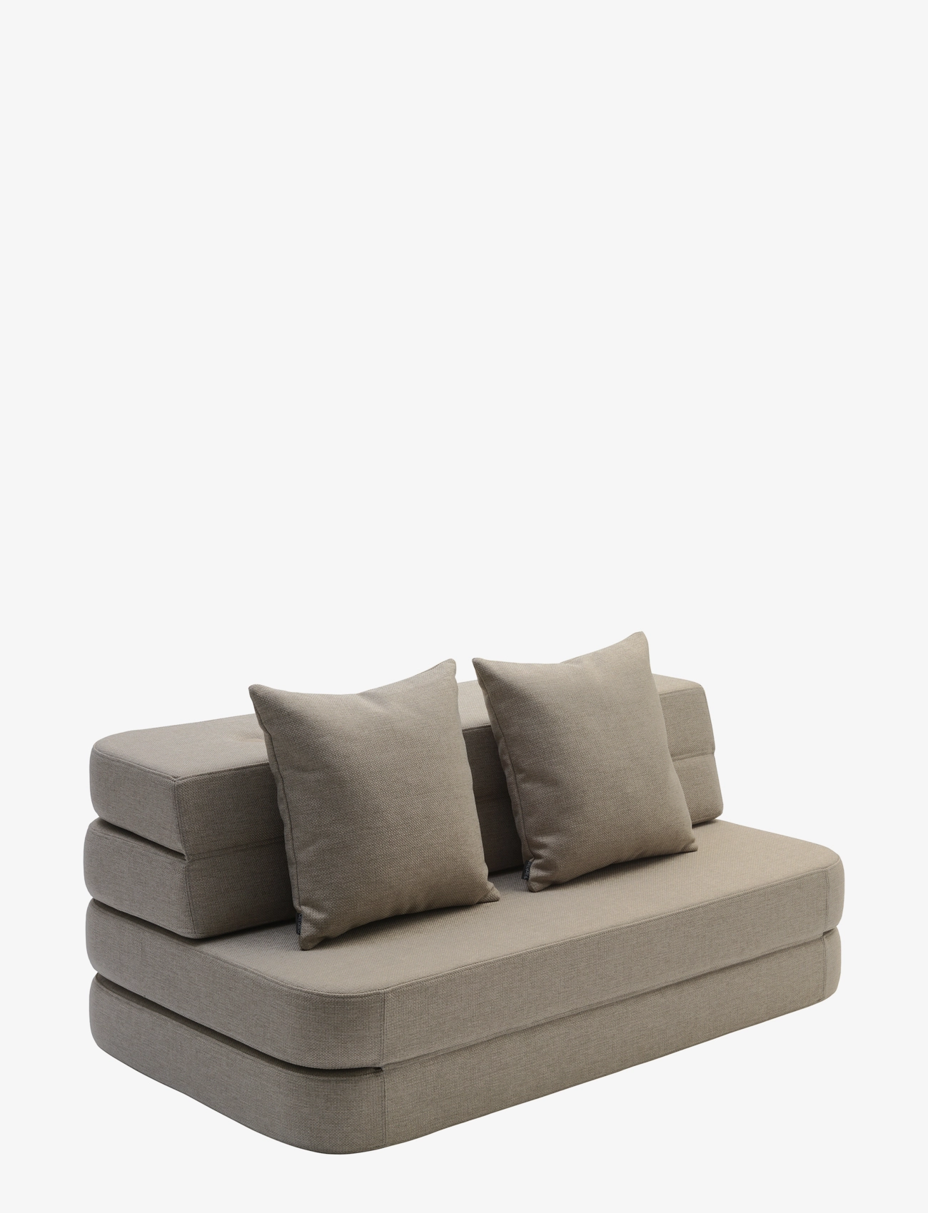 By KlipKlap Kk 3 Fold Sofa Sand W. Sand, Sofas, Beige, Str: ONE SIZE