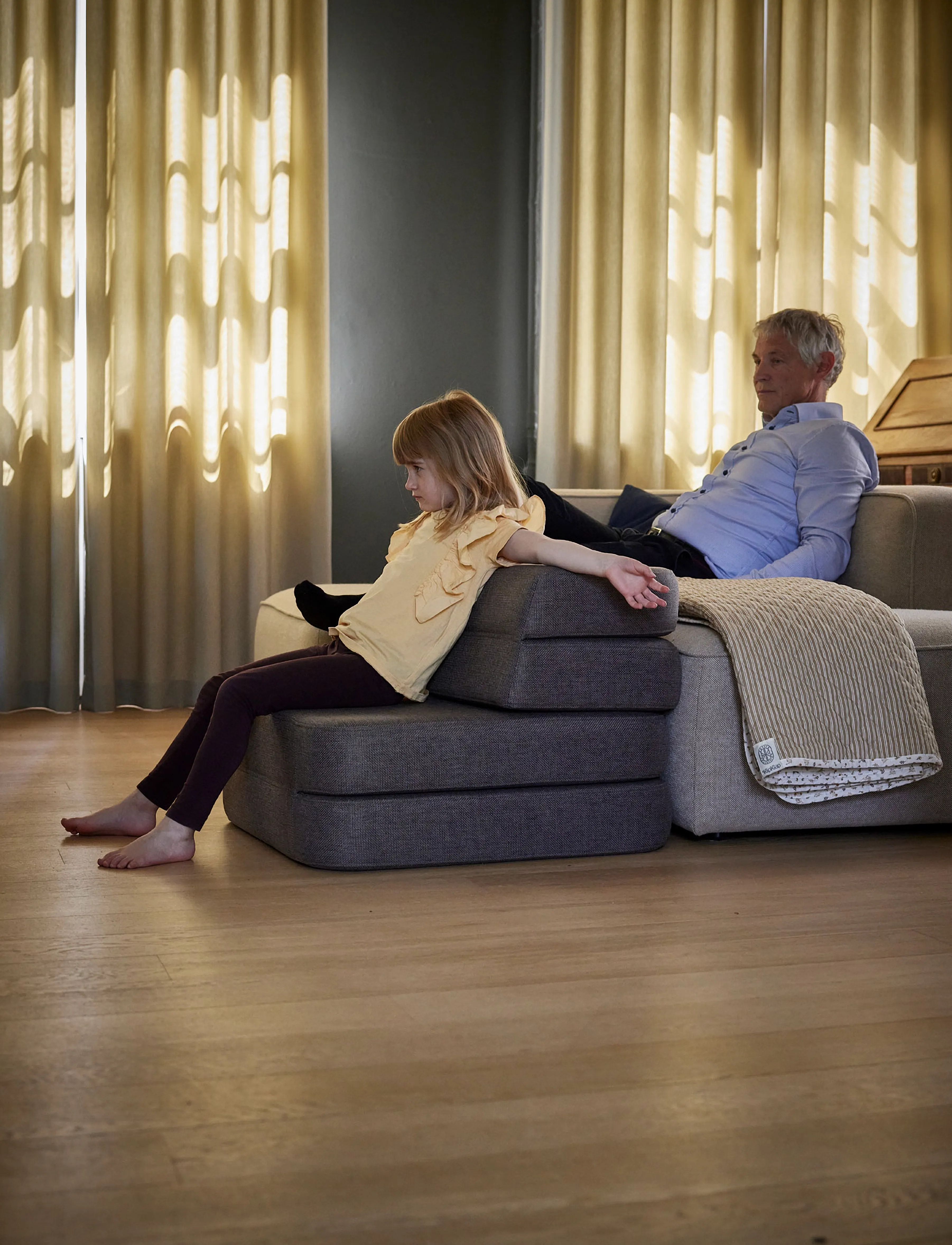 By KlipKlap - KK 3 Fold Sofa Single Soft - Blue Grey w. Grey - möbel - grey - 2