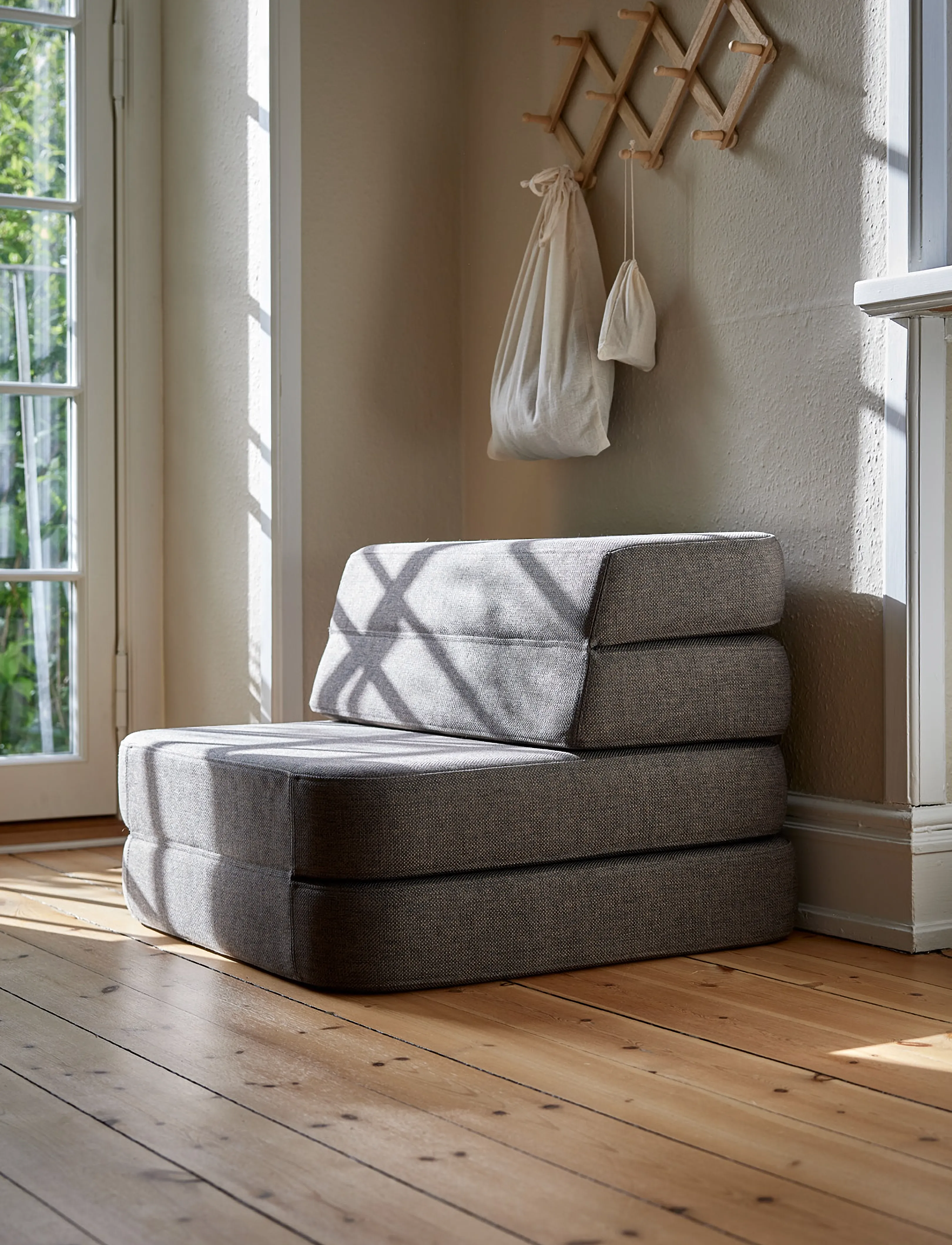 By KlipKlap Kk 3 Fold Sofa Single Soft Brown W. Sand, One Size, Furniture, Braun - Sofas, Kinder