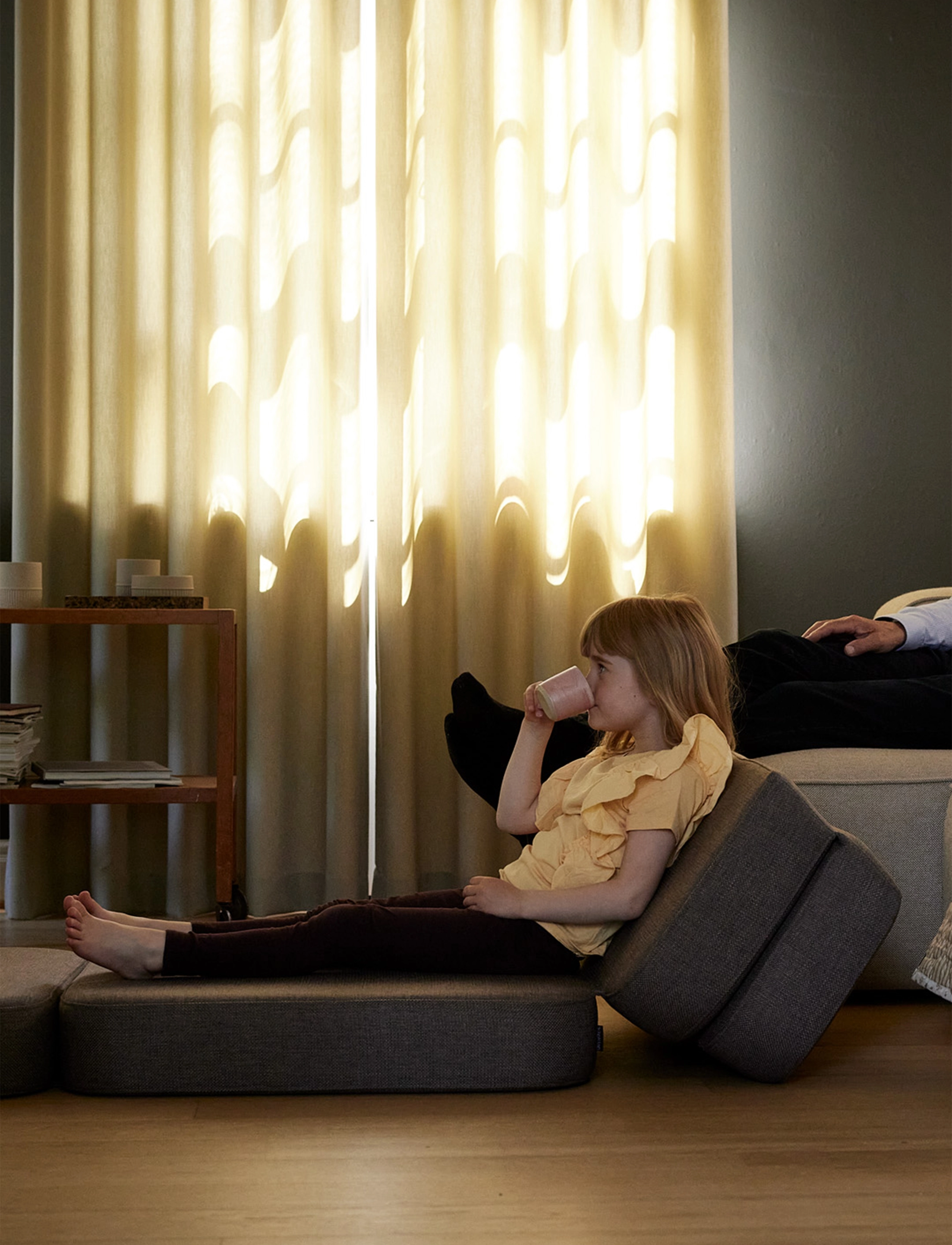 By KlipKlap - KK 3 Fold Sofa Single Soft - Brown w. Sand - brown with sand - 5
