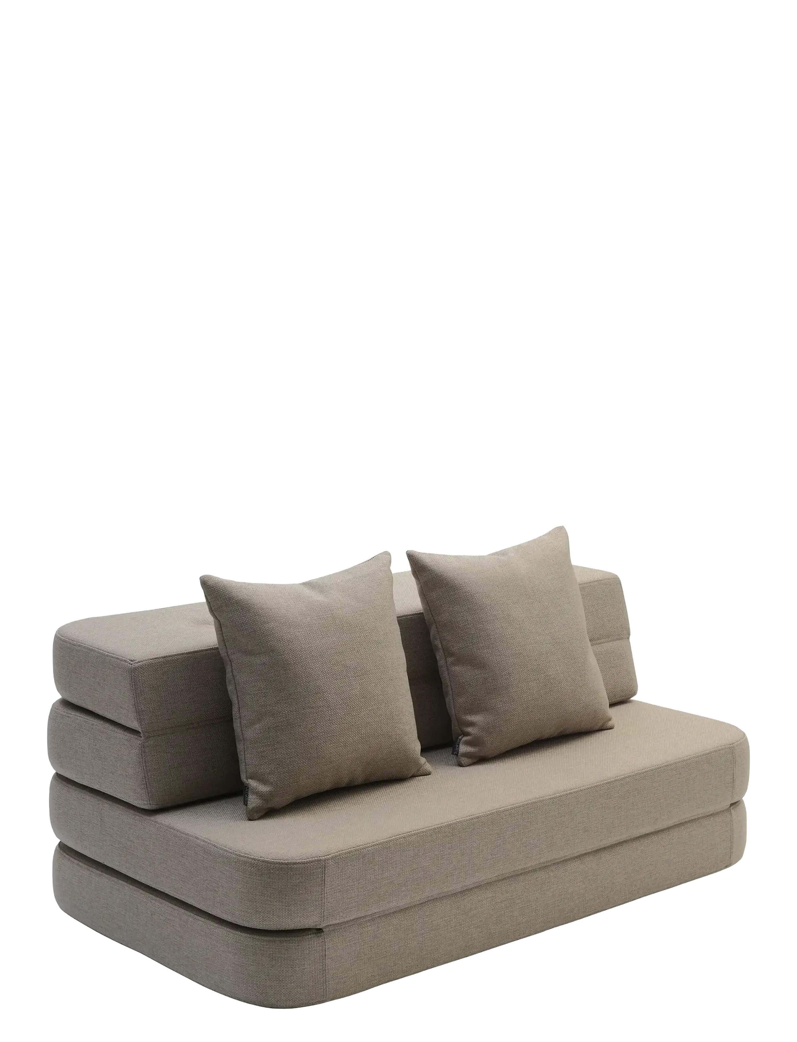 By KlipKlap Kk 3 Fold Sofa Xl Soft Sand W. Sand, Sofas, Beige, Str: ONE SIZE