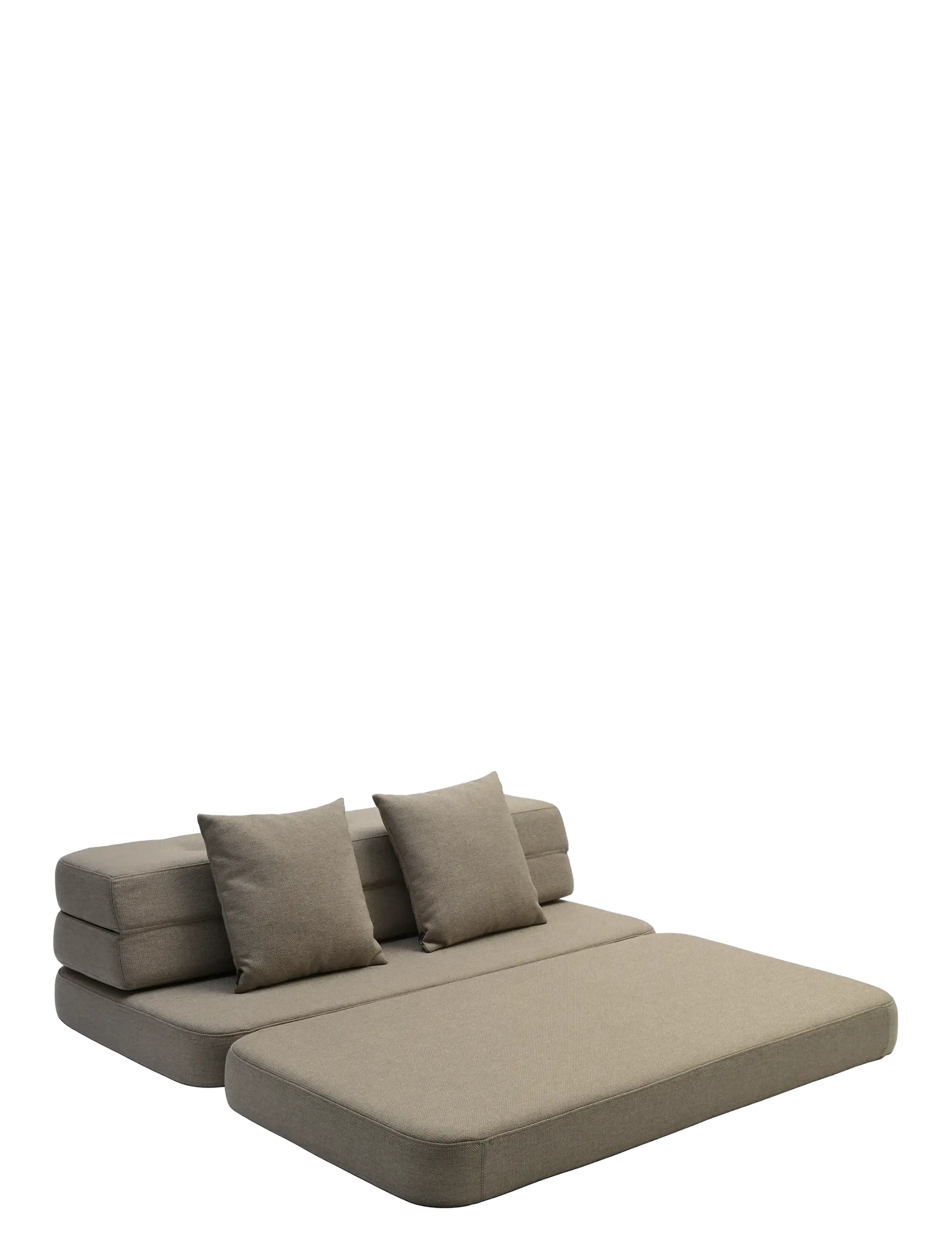 By KlipKlap - KK 3 Fold Sofa XL Soft - Sand w. Sand - beige - 2