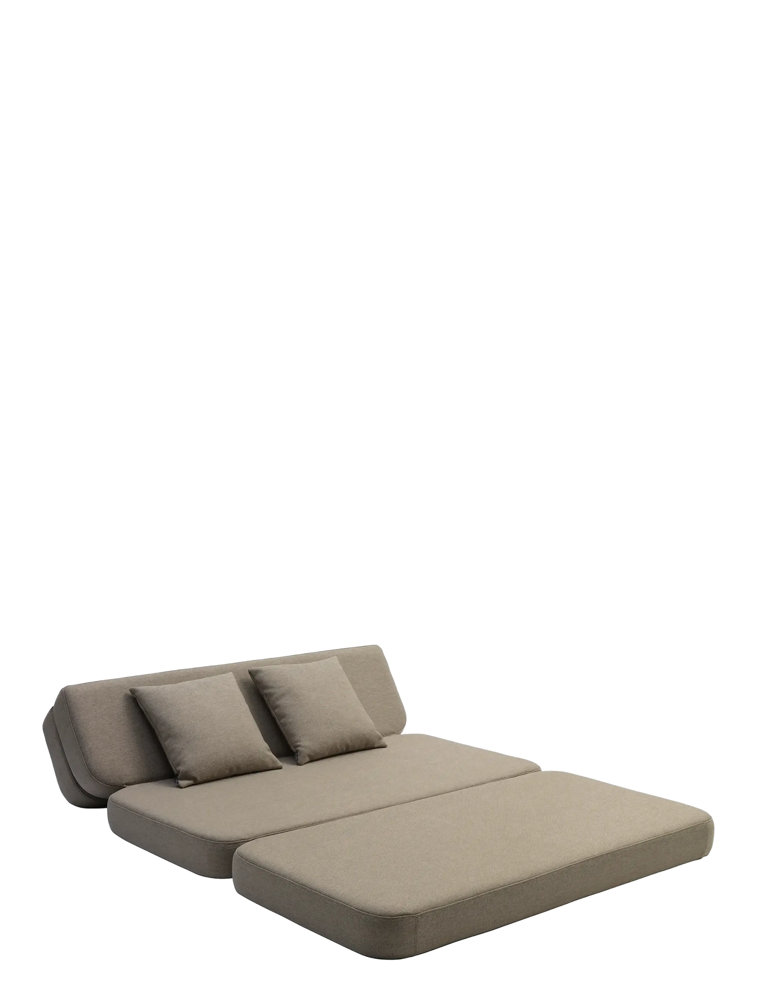 By KlipKlap - KK 3 Fold Sofa XL Soft - Sand w. Sand - beige - 3