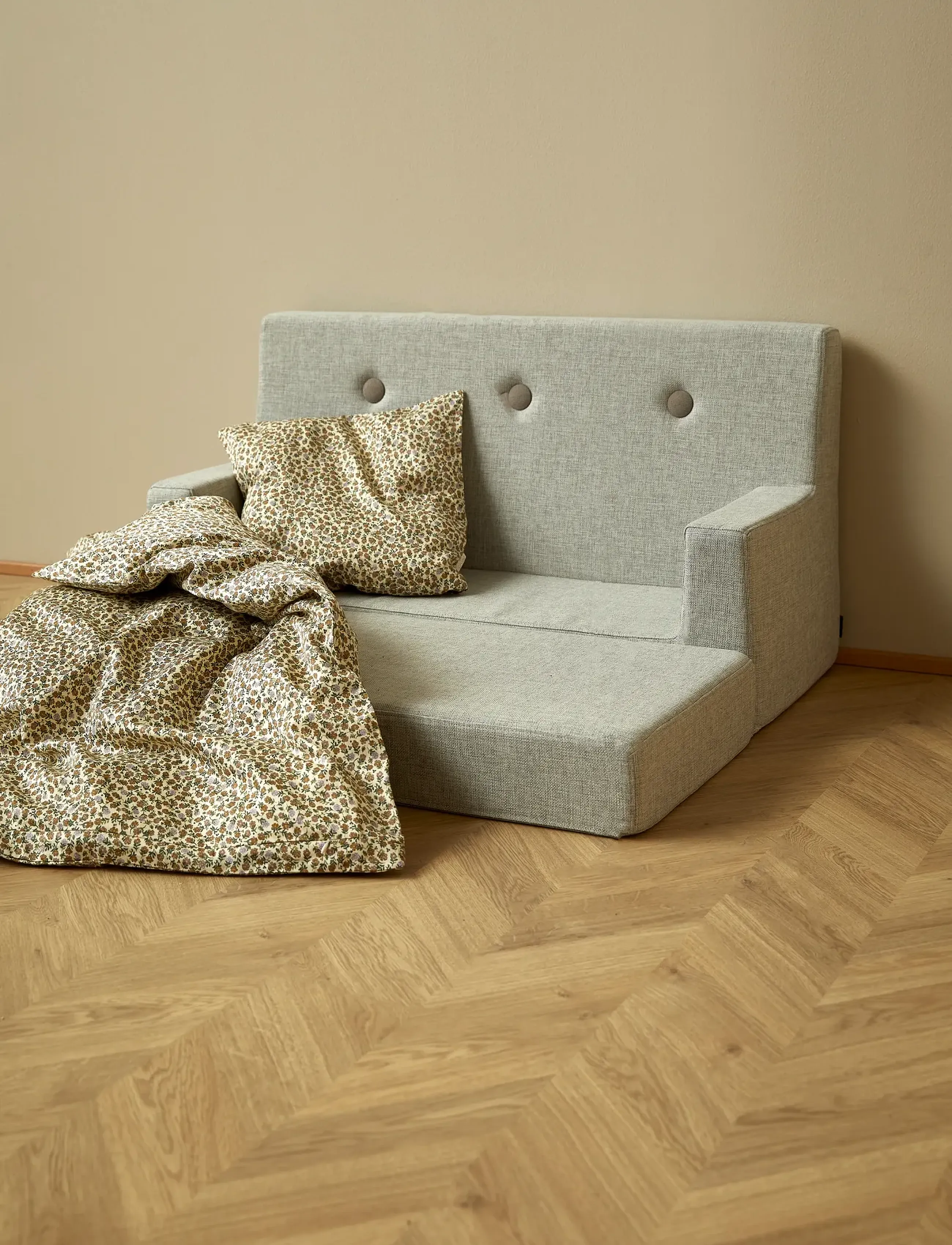 By KlipKlap Kk Kids Sofa - Beige W. Sand, One Size, Beige, Furniture > Sofas, Børn