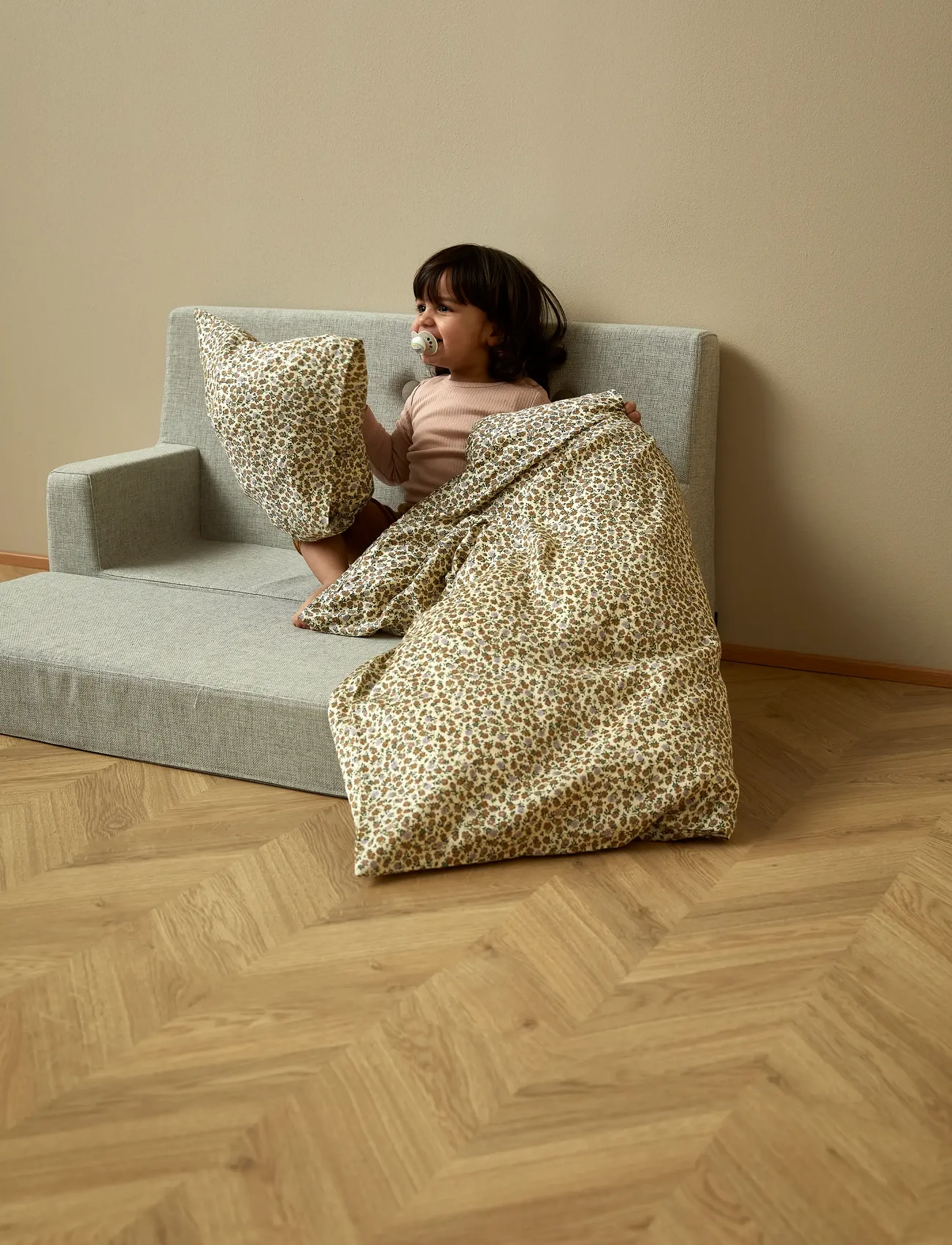 By KlipKlap - KK Kids Sofa - Beige w. Sand - beige - 3