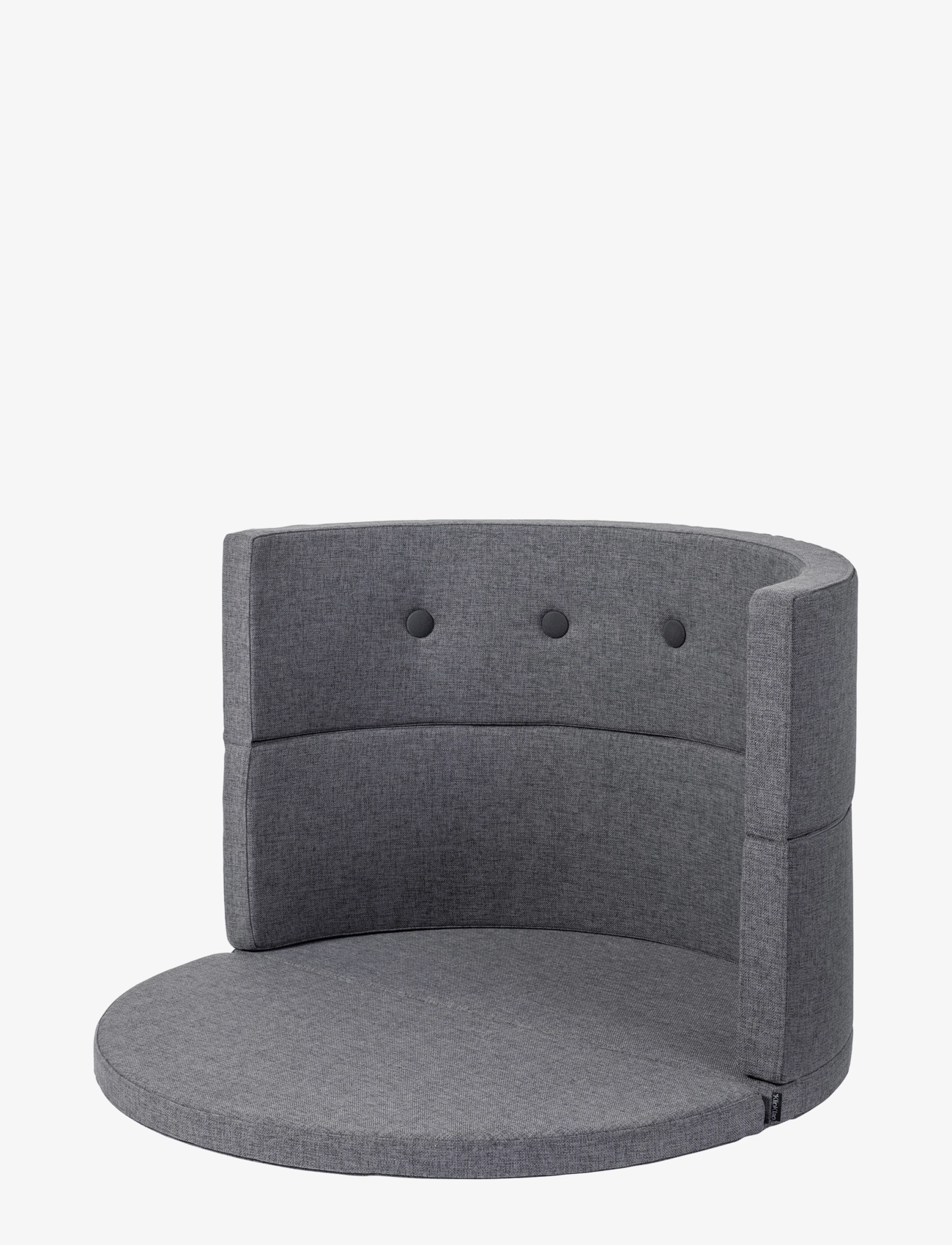 By KlipKlap Kk Play Fold Circle Blue Grey W. Grey, Sofas, Grå, Str: ONE SIZE