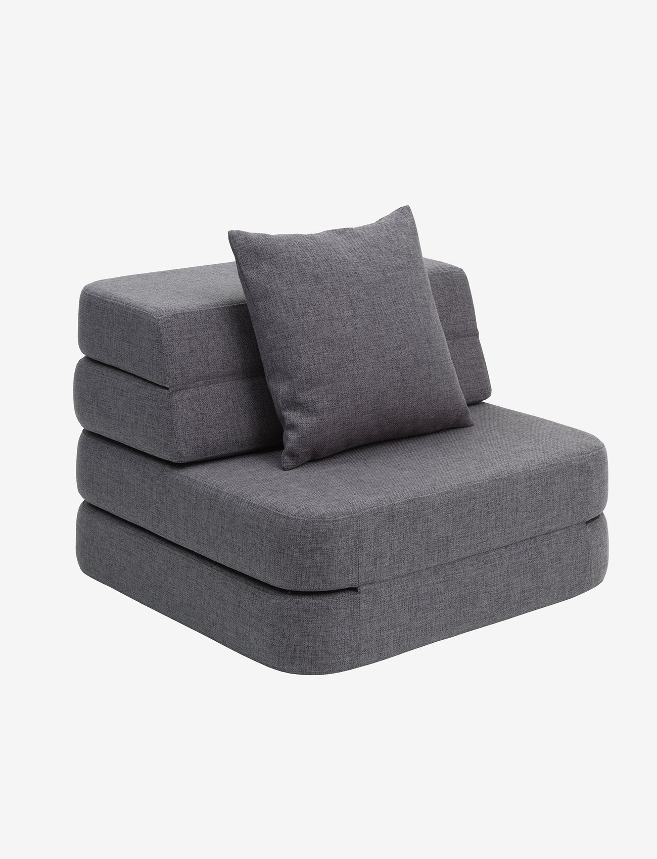 By KlipKlap - KK 3 Fold Sofa Single Soft - Blue Grey w. Grey - furniture - blue grey with grey - 1
