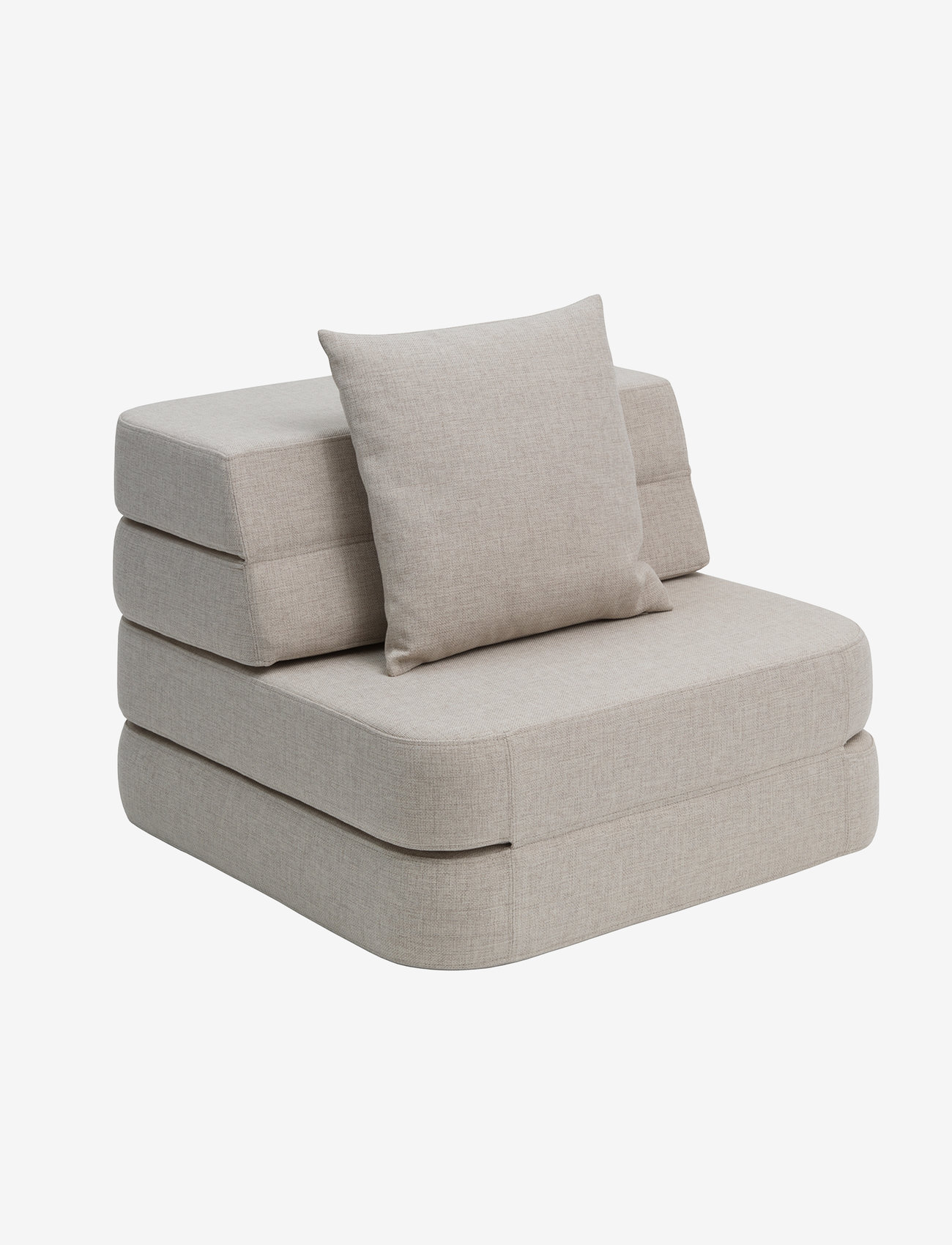 By KlipKlap - KK 3 Fold Sofa Single - Beige w. Sand - beige with sand - 0