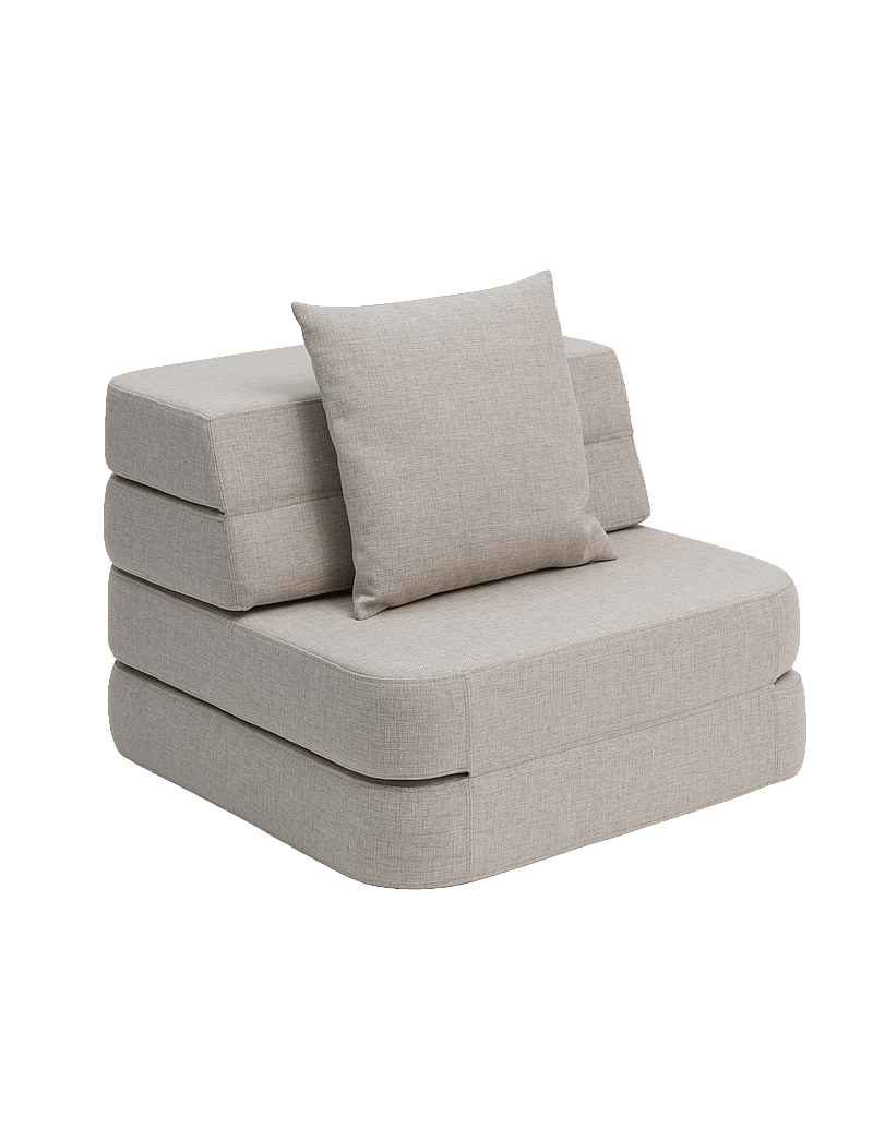 By KlipKlap - KK 3 Fold Sofa Single - Beige w. Sand - beige with sand - 0