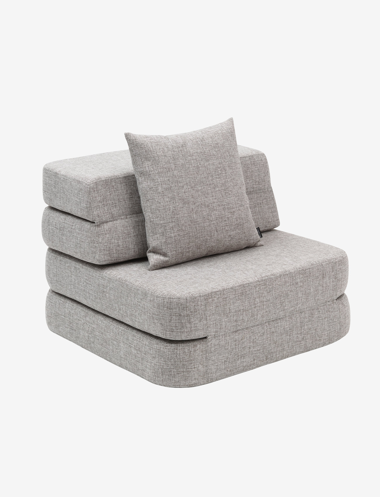 By KlipKlap - KK 3 Fold Sofa Single - Multi Grey w. Grey - möbel - multi grey with grey - 1