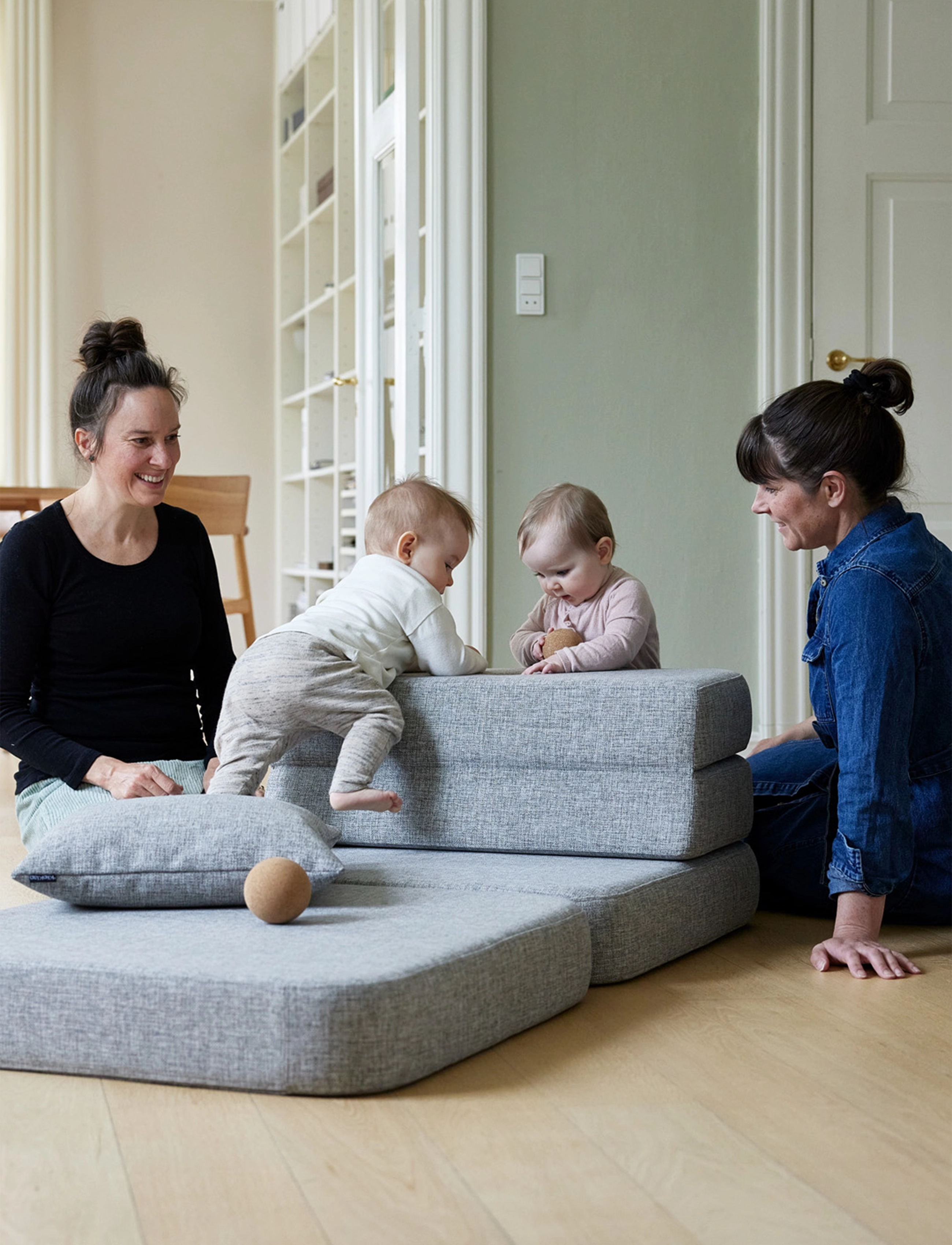 By KlipKlap Kk 3 Fold Sofa Single Multi Grey W. Grey, One Size, Furniture, Grau - Sofas, Kinder