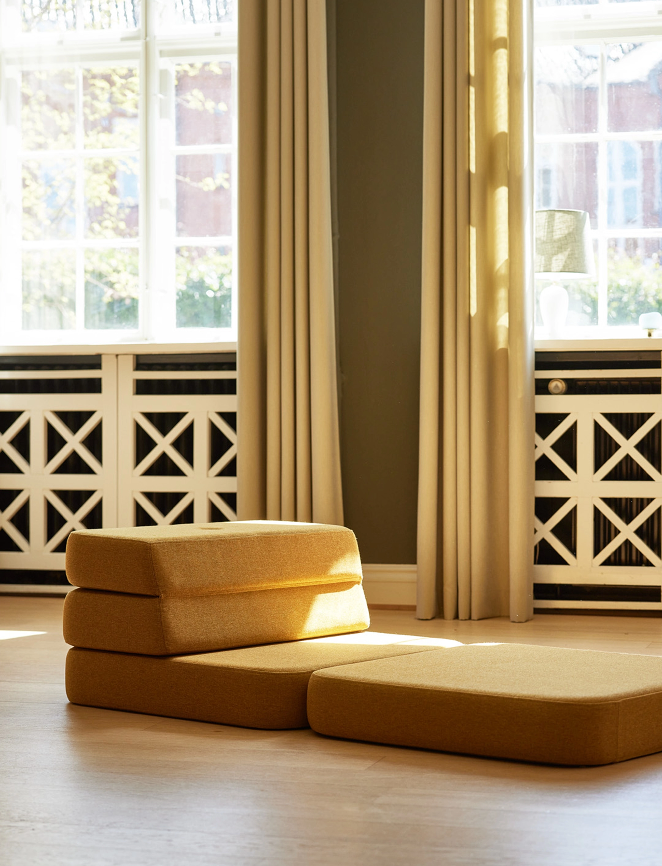 By KlipKlap - KK 3 Fold Sofa Single - Mustard W. Mustard - mustard with mustard - 2