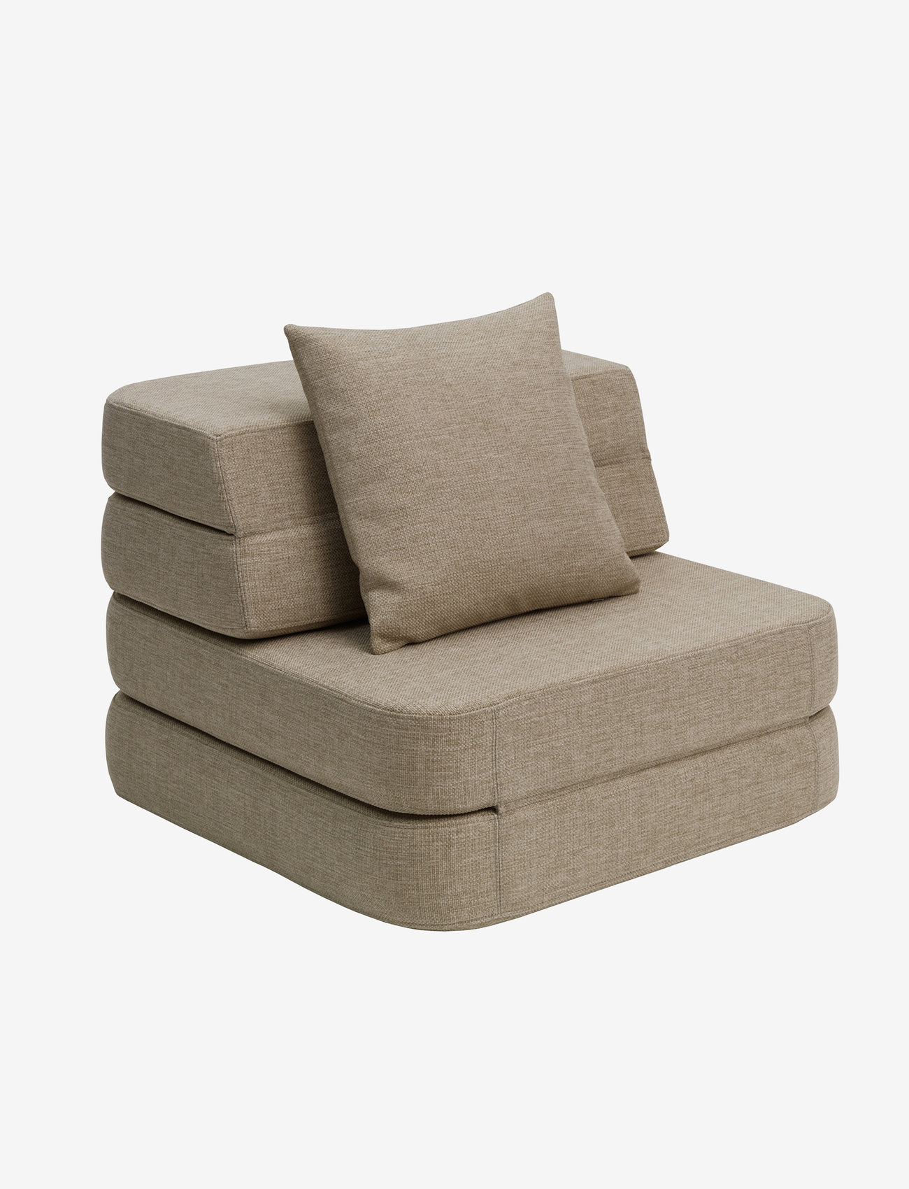 By KlipKlap - KK 3 Fold Sofa Single - Sand w. Sand - möbel - sand with sand - 1