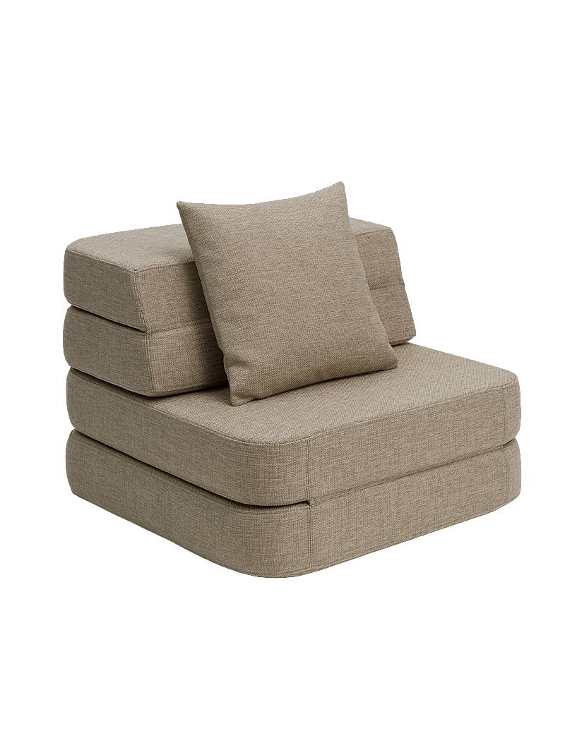 By KlipKlap - KK 3 Fold Sofa Single - Sand w. Sand - möbel - sand with sand - 1