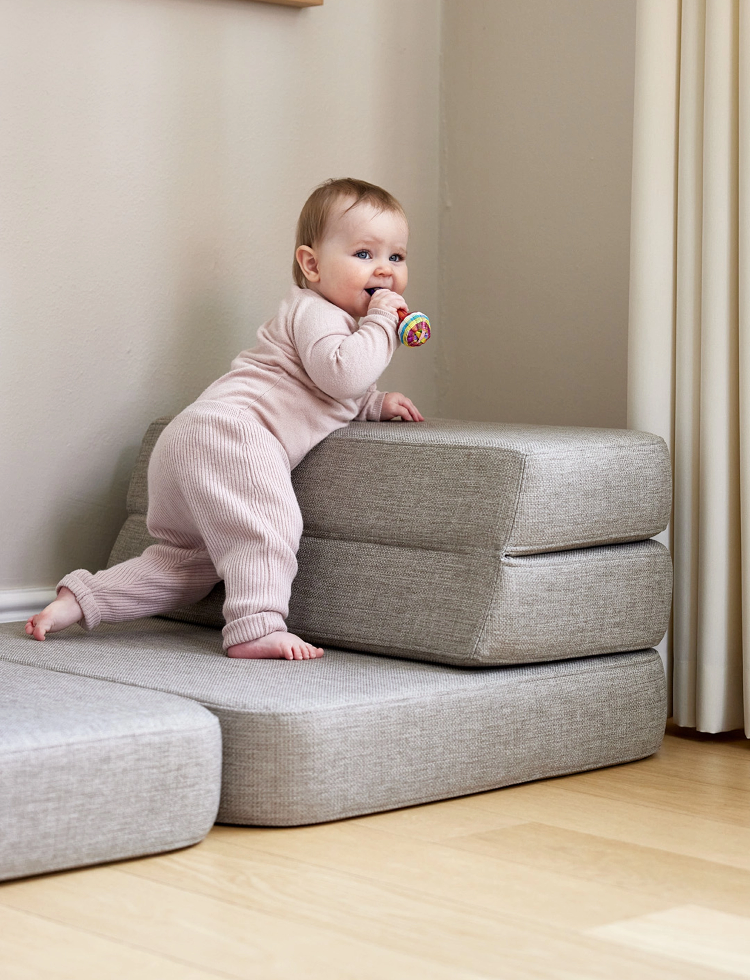 By KlipKlap - KK 3 Fold Sofa Single - Sand w. Sand - furniture - sand with sand - 3
