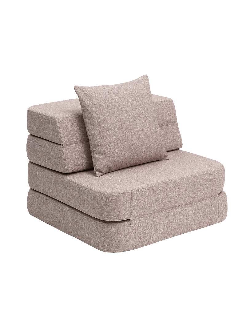 By KlipKlap - KK 3 Fold Sofa Single - Soft Rose w. Rose - soft rose with rose - 0