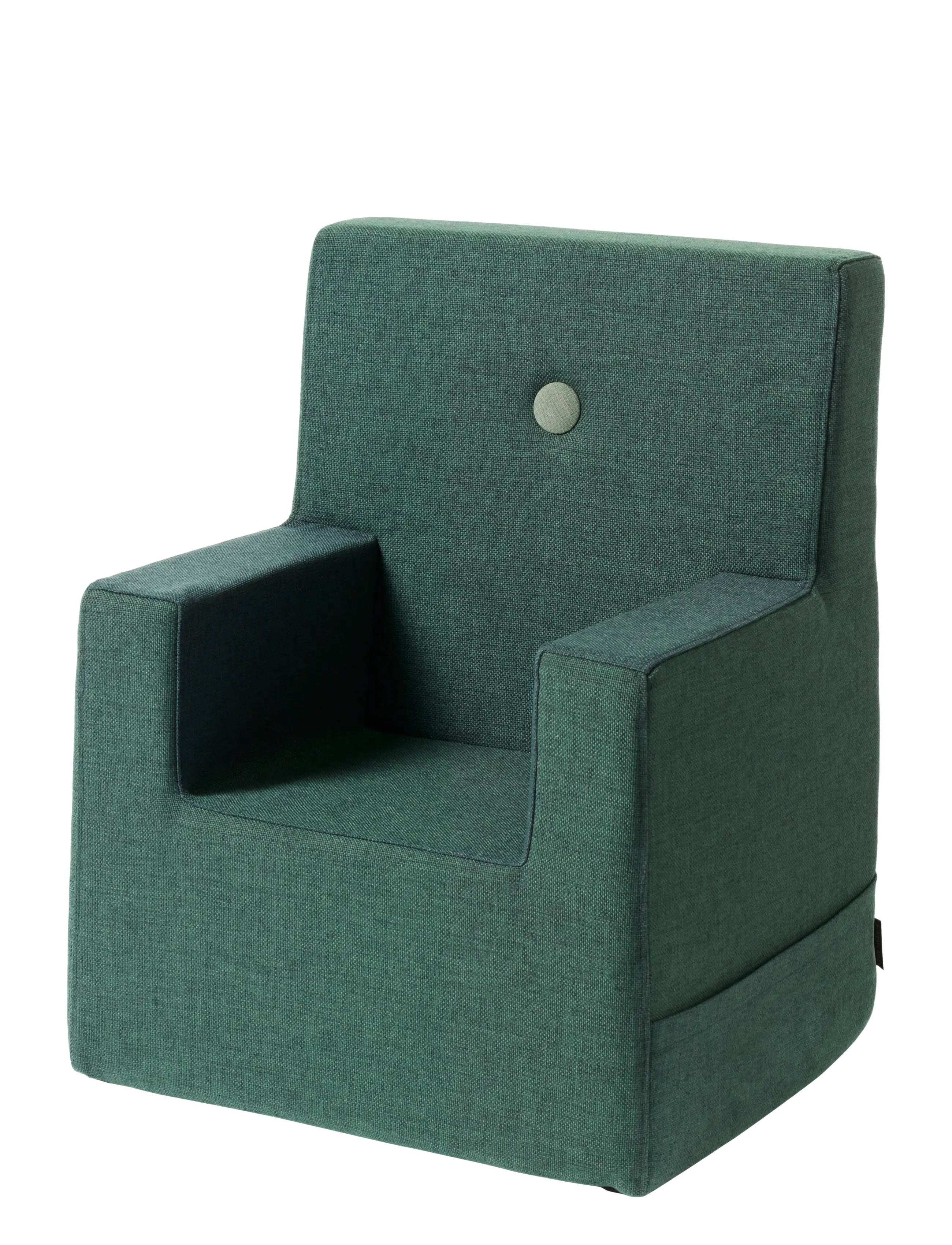 By KlipKlap Kk Kids Chair Xl Deep Green W. Light Green, Furniture, Grøn, Str: ONE SIZE
