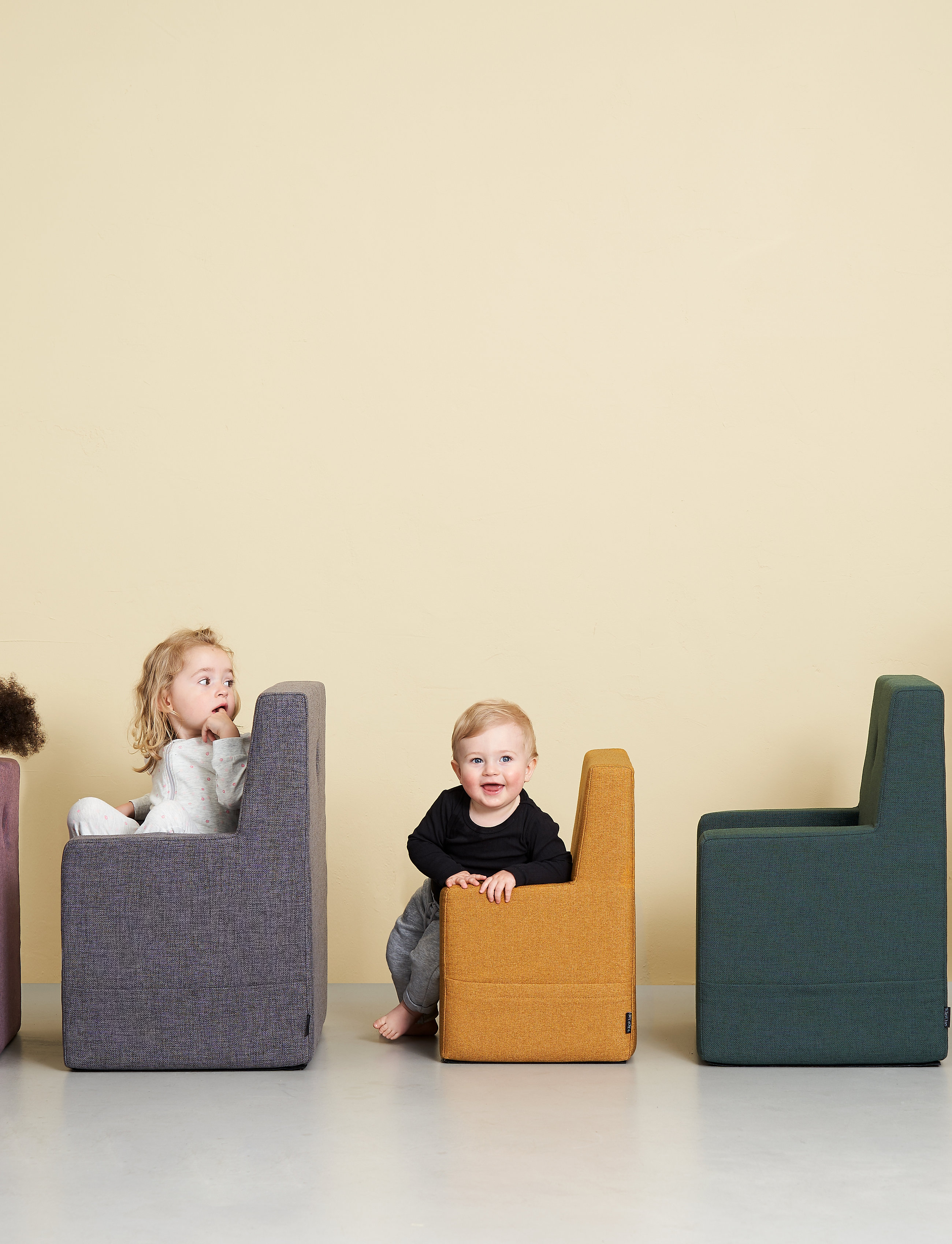 By KlipKlap Kk Kids Chair Xl Deep Green W. Light Green, One Size, Decor, Grün - Furniture, Kinder