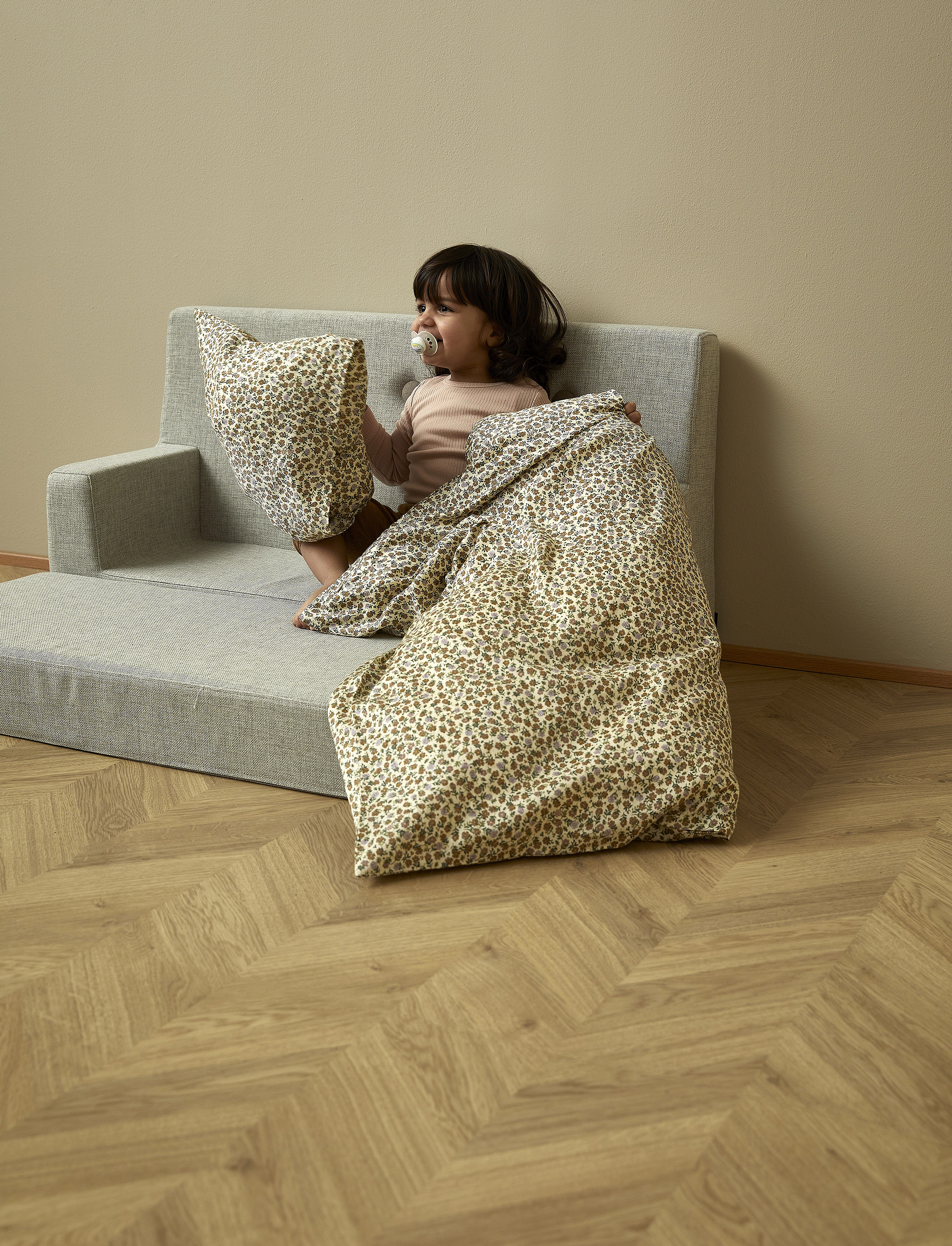 By KlipKlap - KK Kids Sofa - Beige w. Sand - möbler - beige with sand - 4