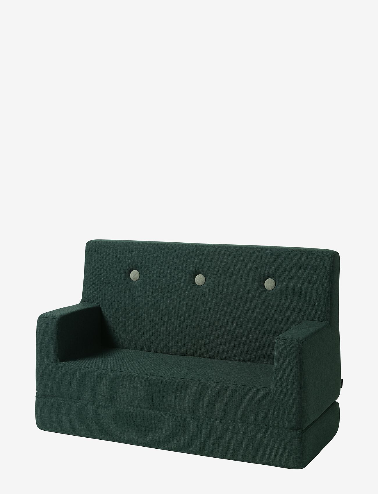 By KlipKlap - KK Kids Sofa - Deep Green w. Light Green - deep green with light green - 0