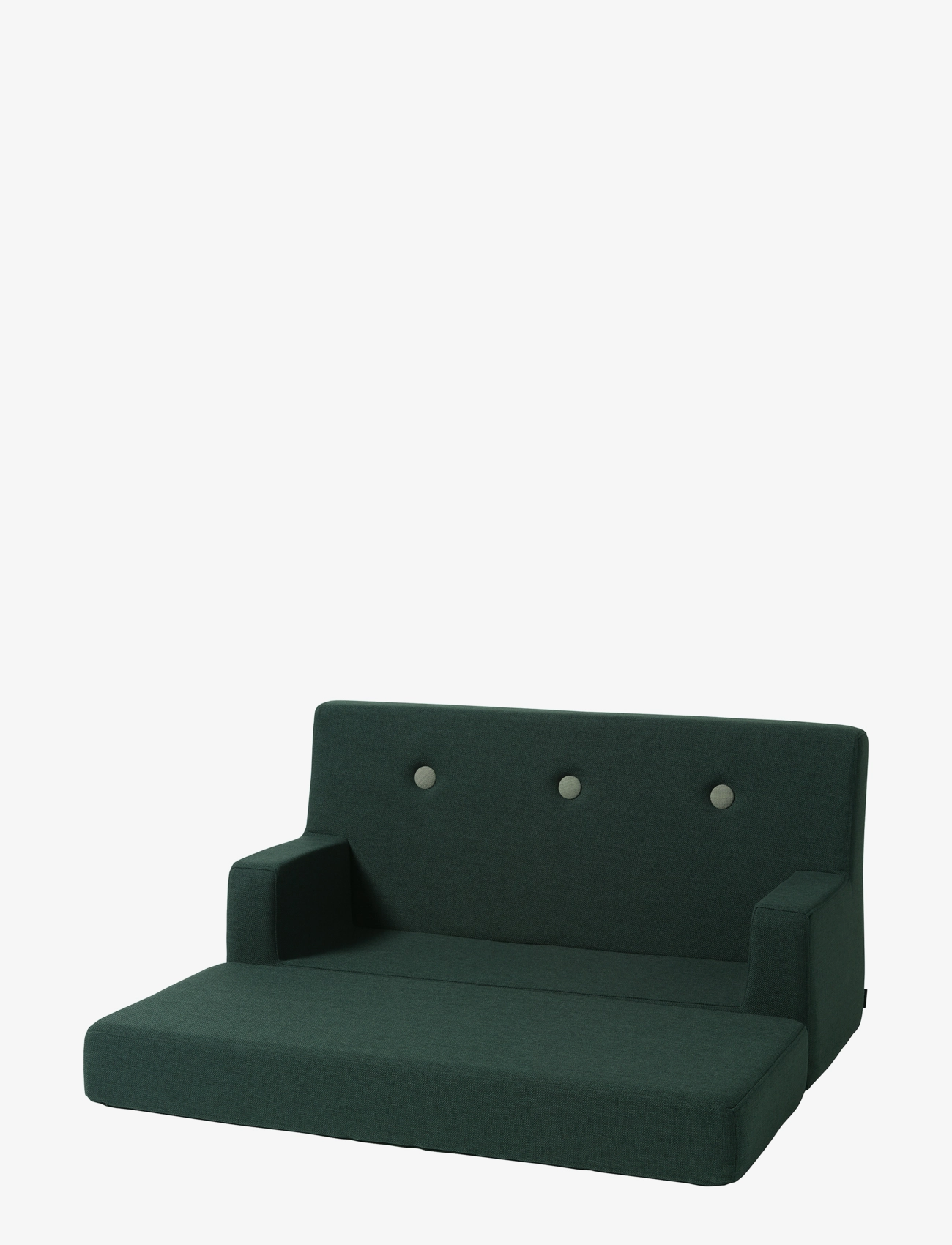 By KlipKlap - KK Kids Sofa - Deep Green w. Light Green - deep green with light green - 1