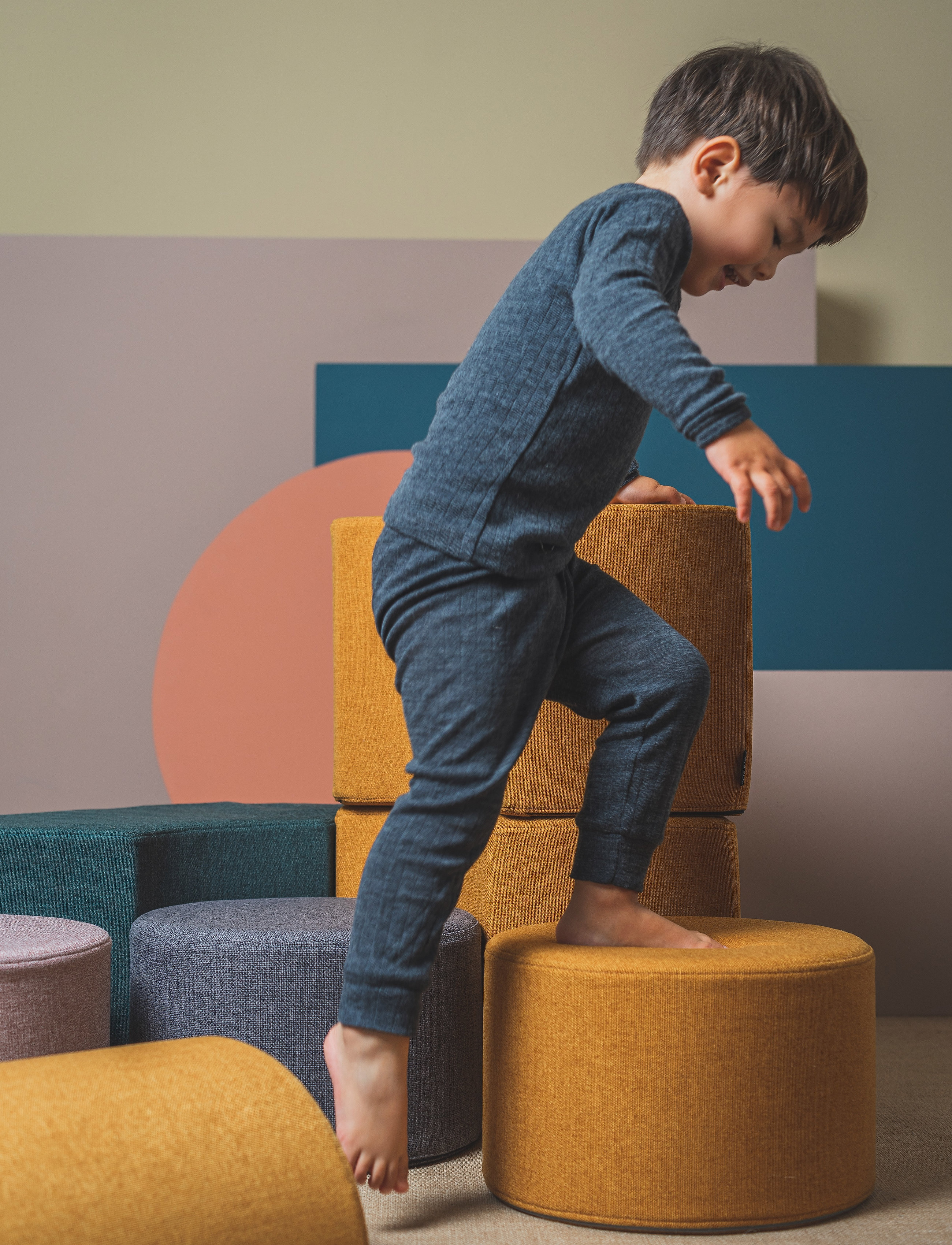 By KlipKlap - KK Circle - Blue Grey - poufs - blue grey - 5