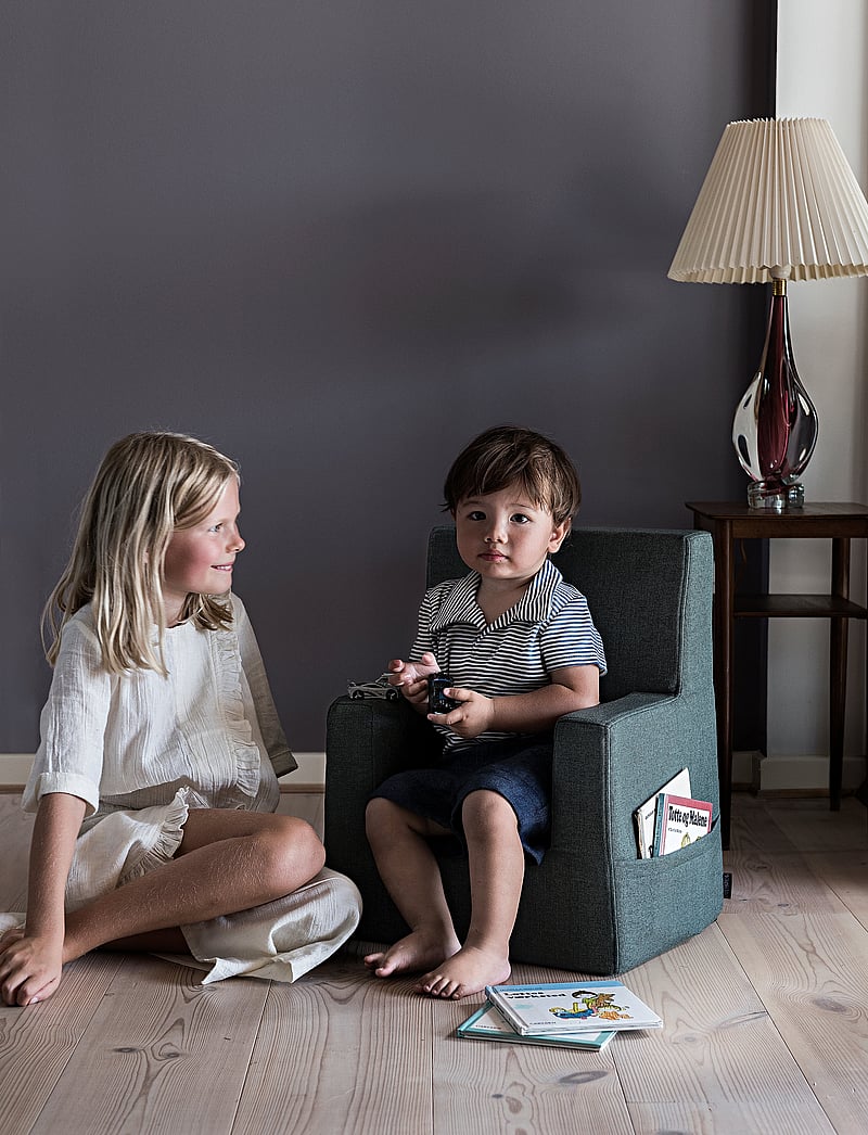 By KlipKlap - KK Kids Chair - Deep Green w. Light Green - stühle & hocker - deep green w. light green - 0