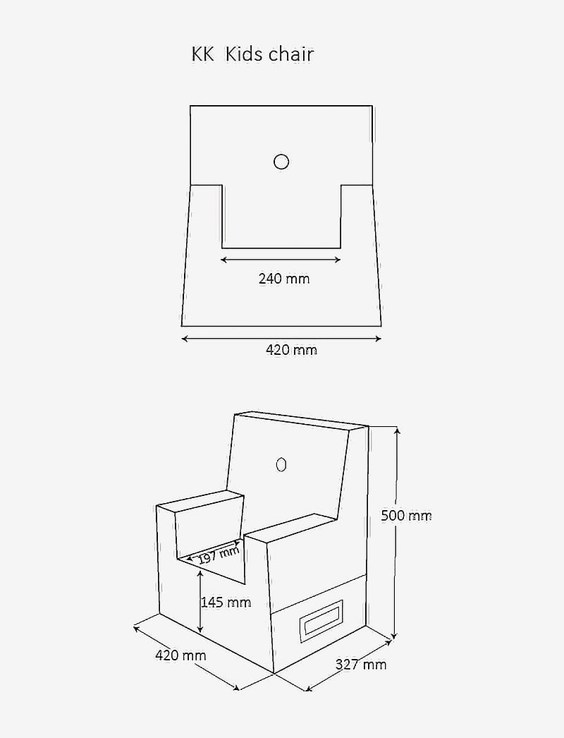 By KlipKlap - KK Kids Chair - Deep Green w. Light Green - stühle & hocker - deep green w. light green - 2