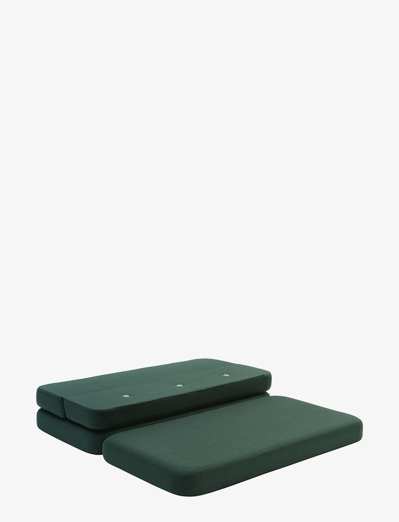 By KlipKlap - KK 3 Fold Sofa XL Soft - Deep Green w. Light Green - húsgögn - deep green w with light green - 4