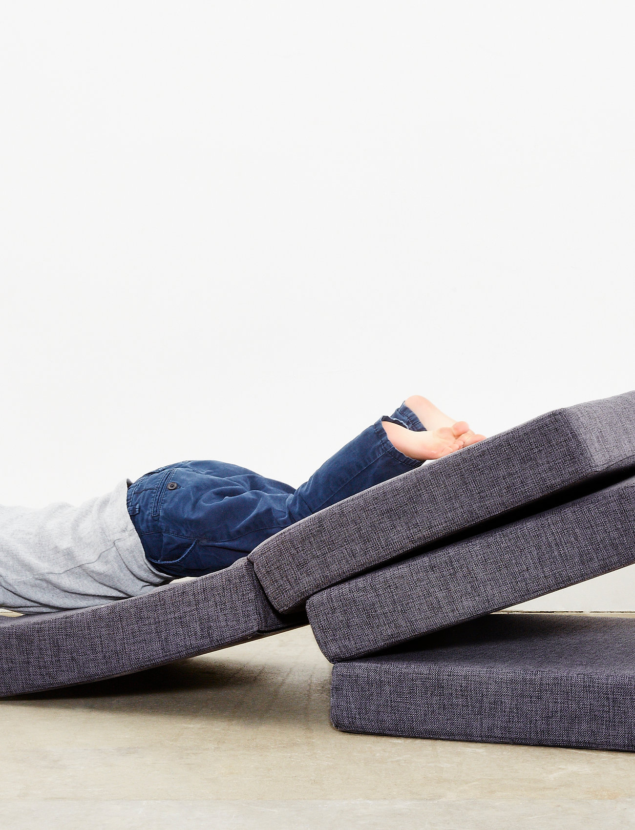By KlipKlap - KK 4 Fold - Blue Grey w. Grey - pouffes & armchairs - blue grey w. grey - 4