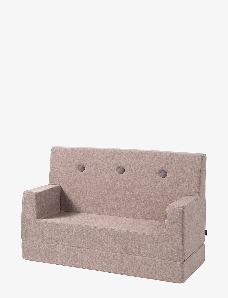By KlipKlap - KK Kids Sofa - Soft Rose w.Rose - gólfpúðar og hægindastólar - soft rose with rose - 1