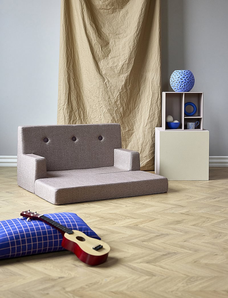 By KlipKlap - KK Kids Sofa - Soft Rose w.Rose - gólfpúðar og hægindastólar - soft rose with rose - 4