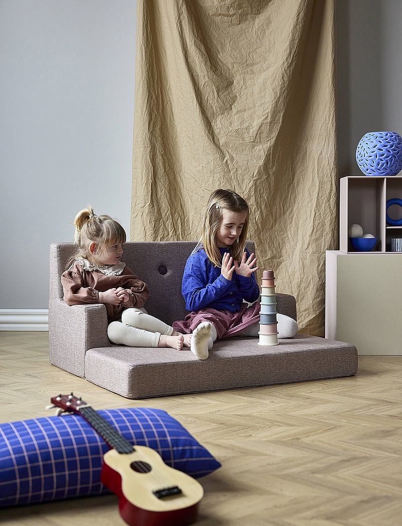 By KlipKlap - KK Kids Sofa - Soft Rose w.Rose - gólfpúðar og hægindastólar - soft rose with rose - 5