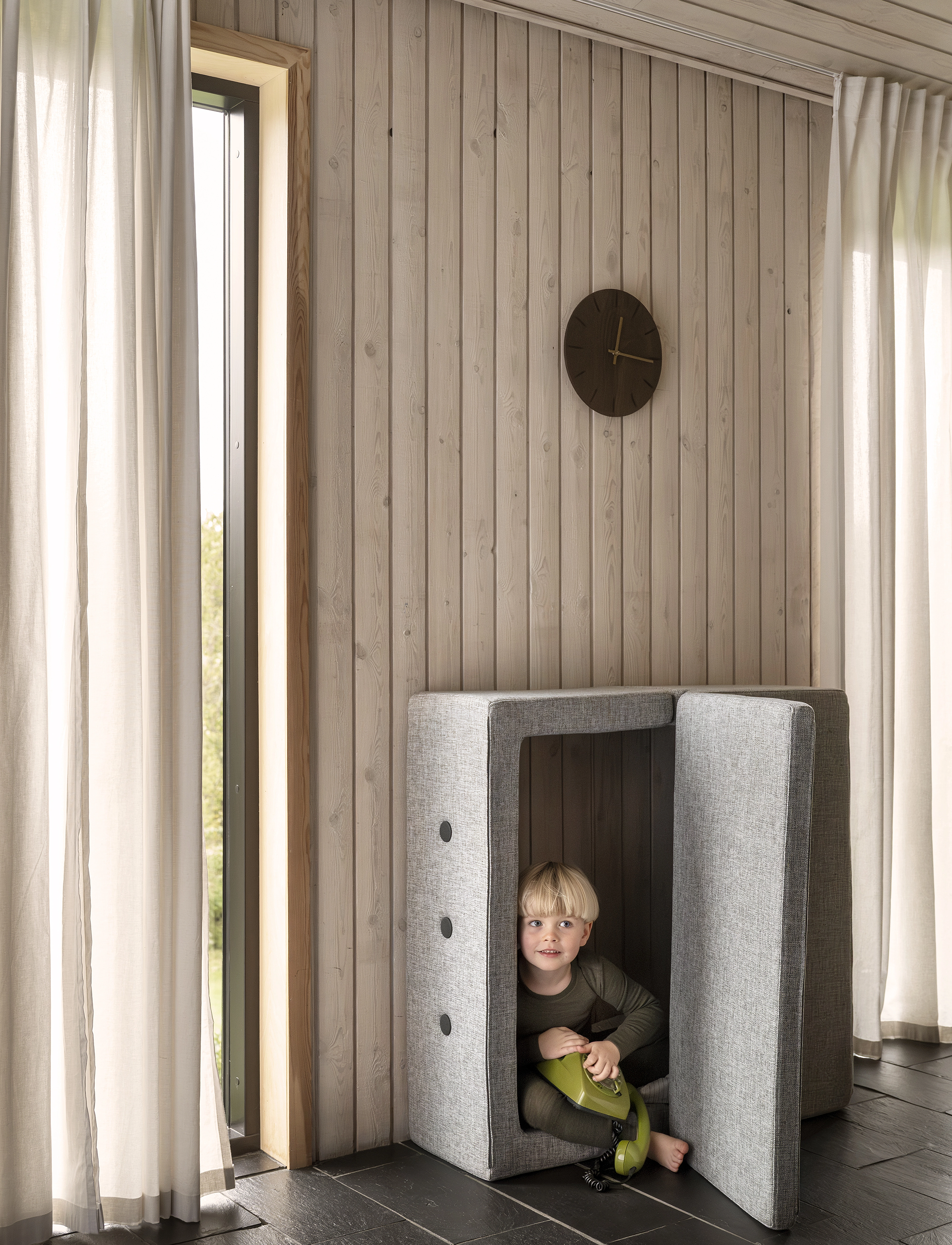 By KlipKlap Kk Play Fold Square - Multi Grey W. Grey, One Size, Grey, Møbler > Puffer, Børn