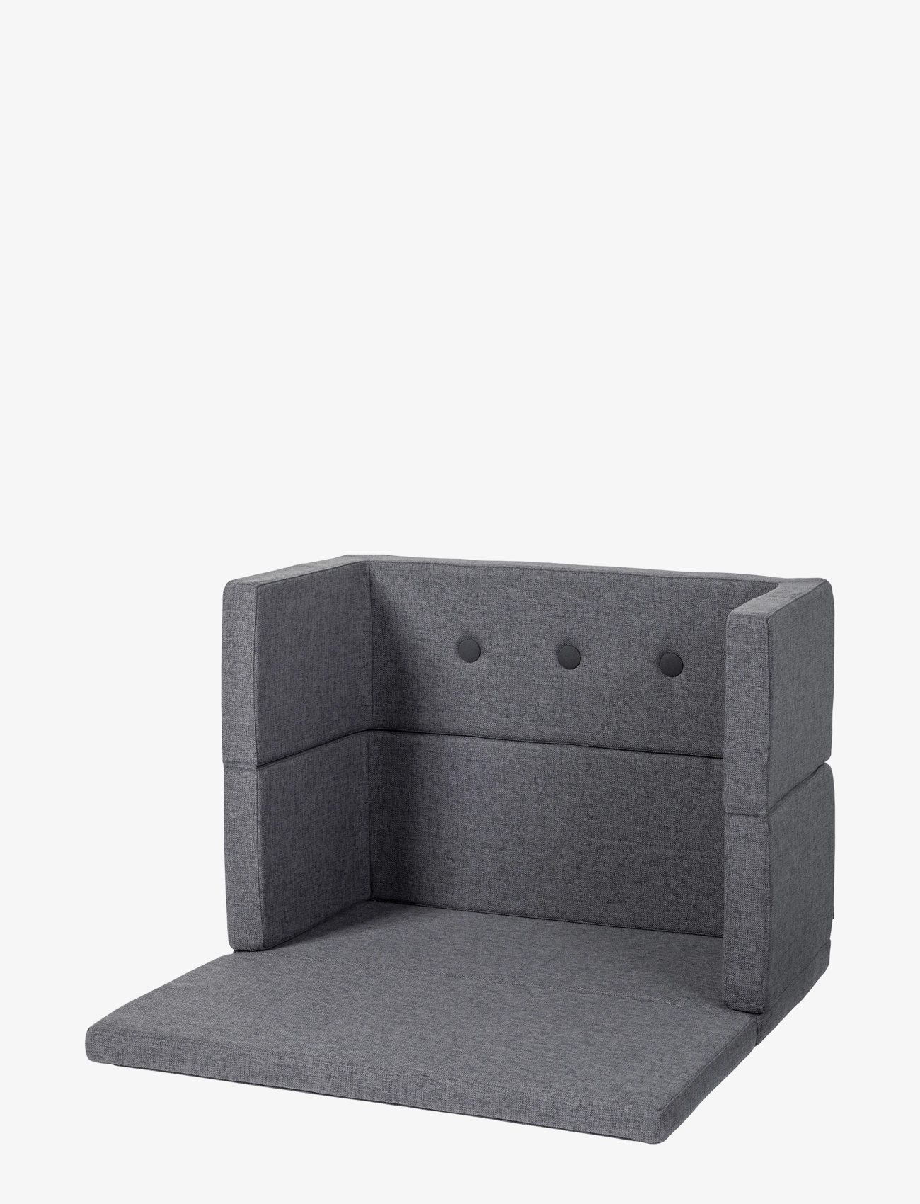 By KlipKlap Kk Play Fold Square Blue Grey W. Grey, Puffer, Grå, Str: ONE SIZE