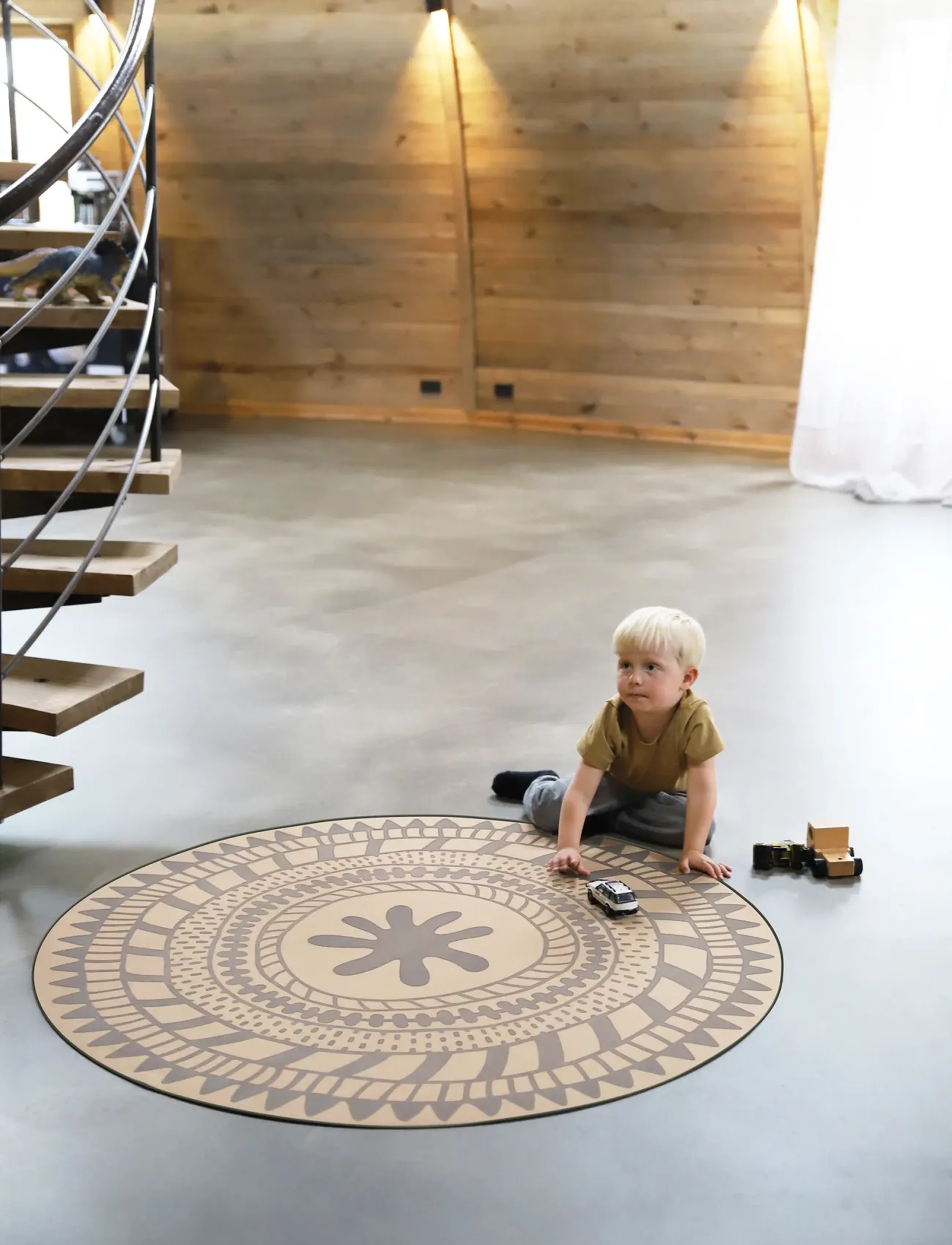 By KlipKlap - By KlipKlap Play Mat - Raindance - babygym & lekmattor - nature w black and green - 3