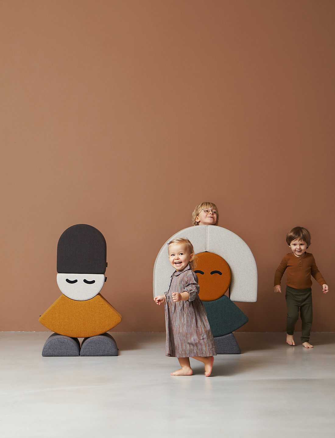 By KlipKlap - KK Mrs. Circle Face - Mustard Brown - motoorsete oskuste mänguasjad - mustard brown - 4