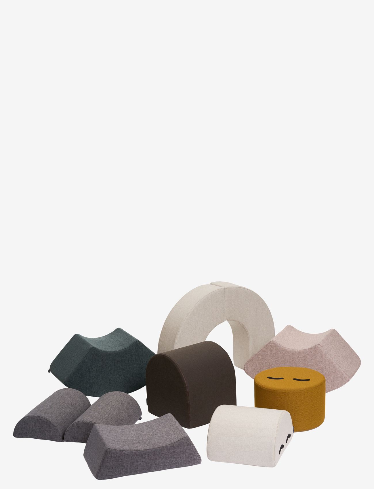 By KlipKlap - KK Mr. Half Circle Face - Beige - motorikleksaker - half circle face beige - 3