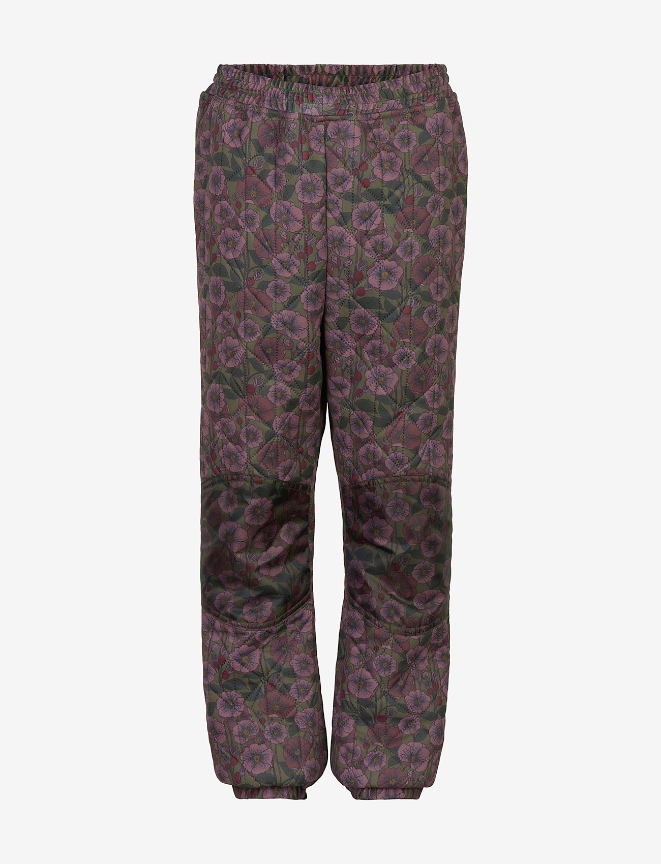By Lindgren - Sigrid Thermo Pants - thermo trousers - eucalyptus rosehip flower aop - 0