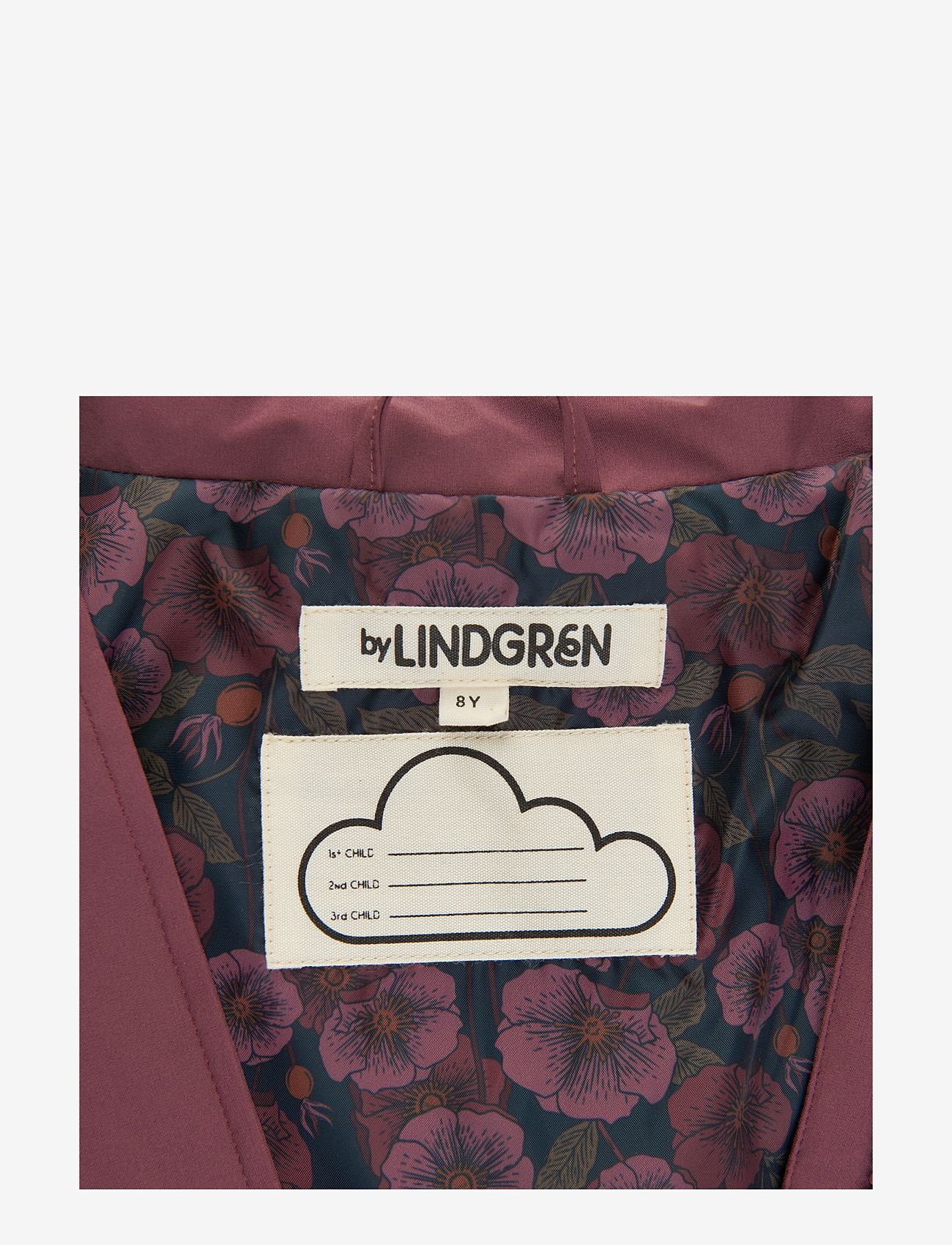 By Lindgren - Little Rigmor Spring- & Rain Jacket - virsjakas - violet flower - 1