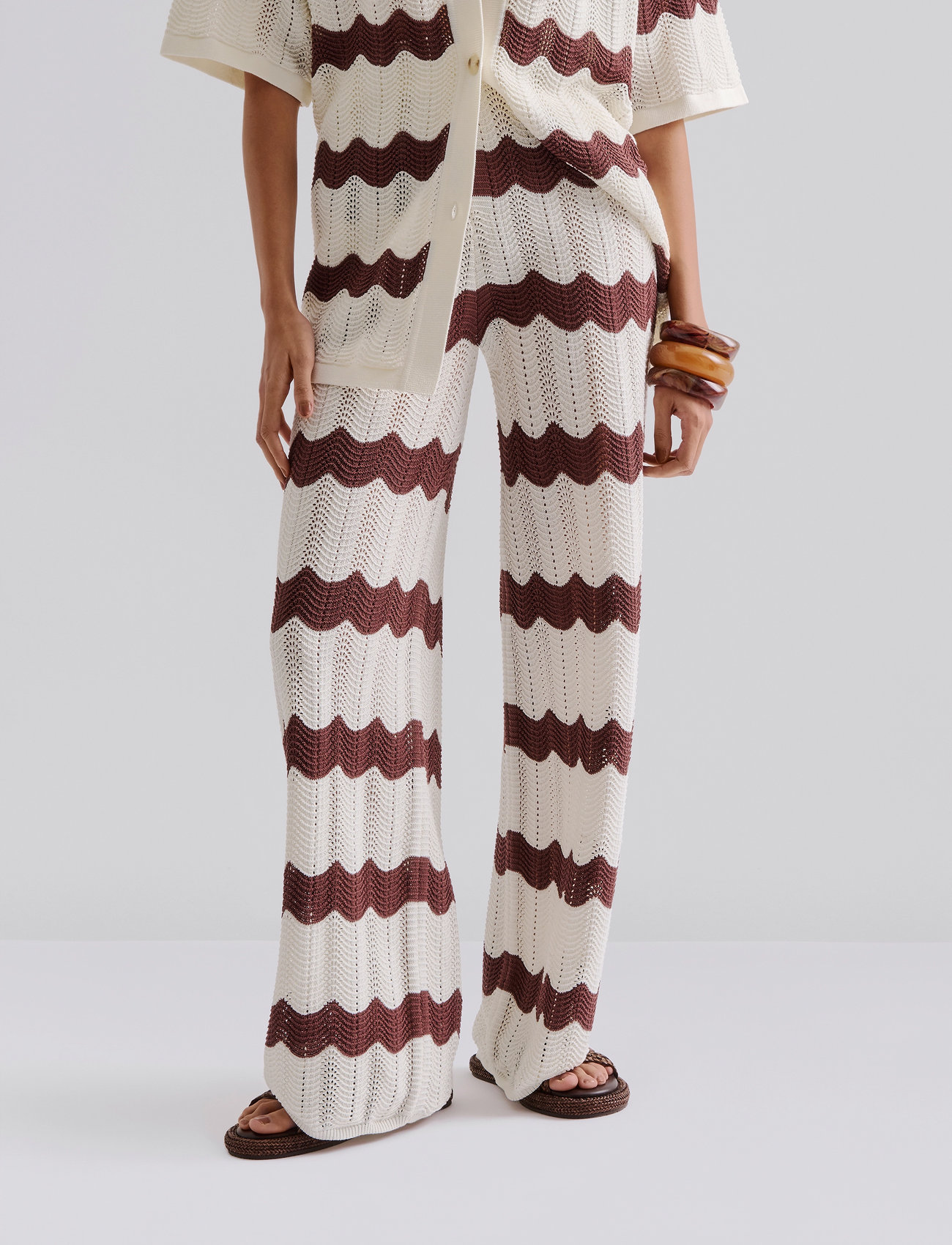 Malina Keily Straight Knitted Pants - - L 1