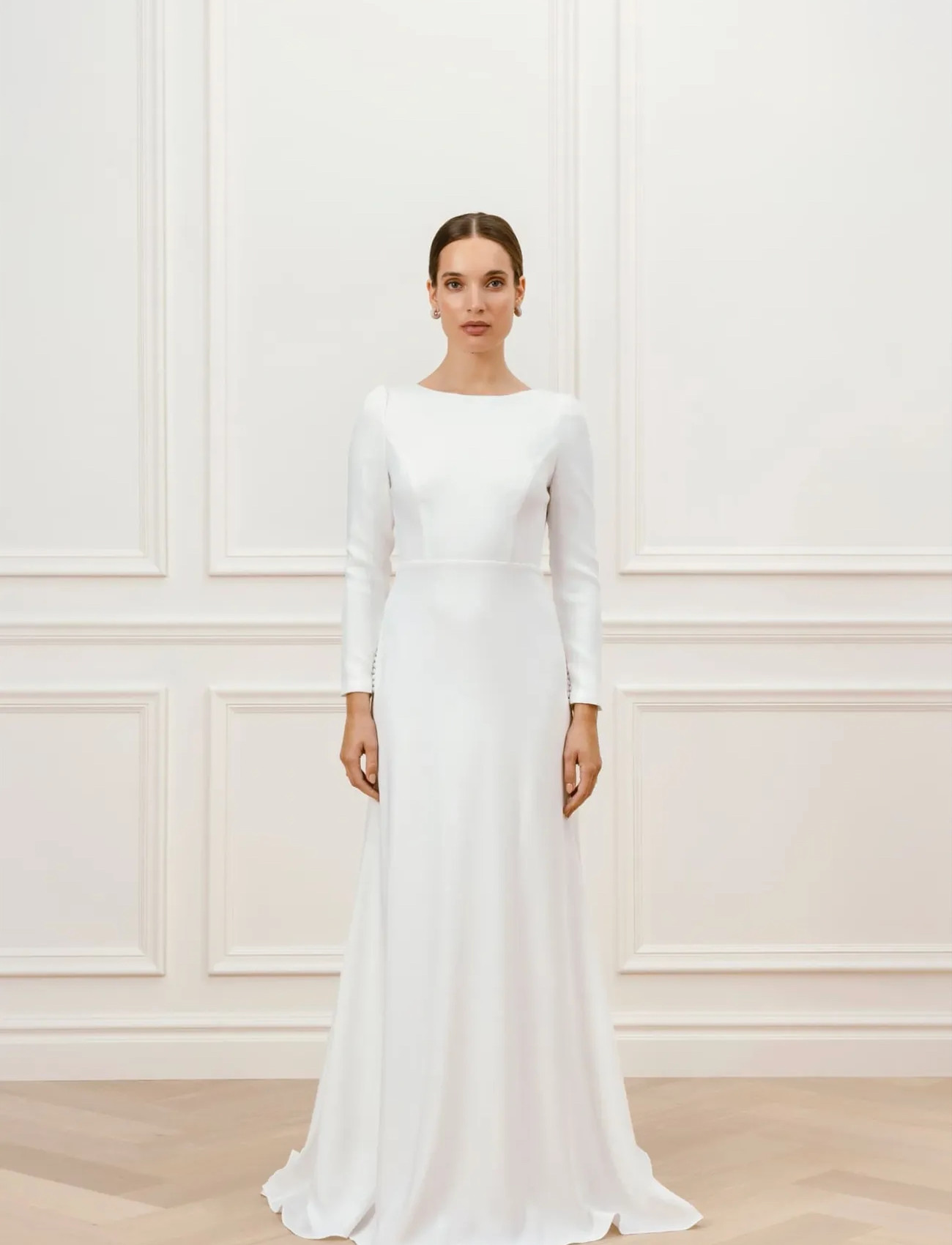 Malina Elize Open Back Bridal Gown - - L 1
