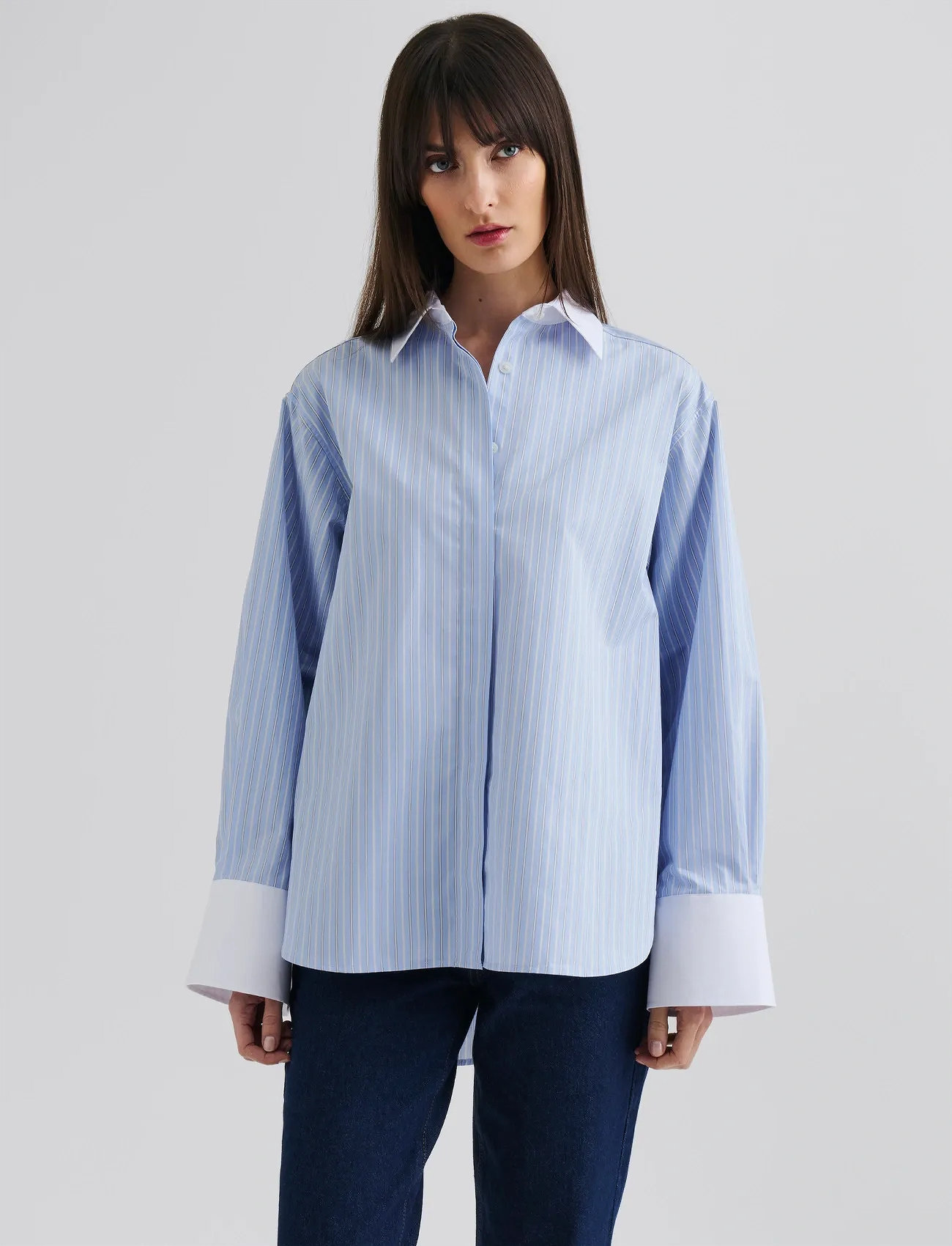 Malina Classic Poplin Shirt - - L 1