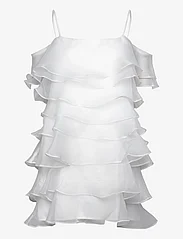 By Malina - Kami mini dress with frills - festkjoler - white - 0